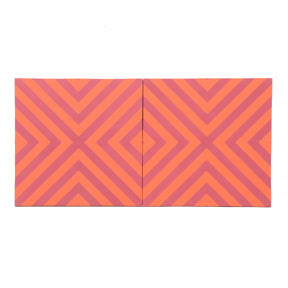 Pair of Vintage Op Art Serigraphs on Canvas