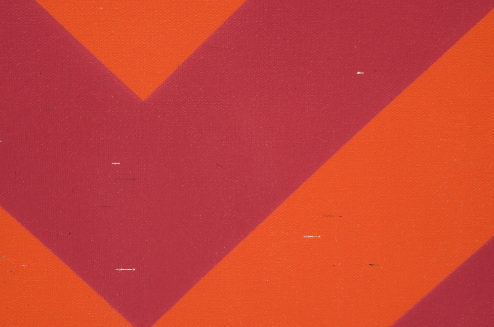 Pair of Vintage Op Art Serigraphs on Canvas