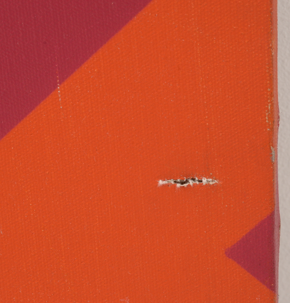 Pair of Vintage Op Art Serigraphs on Canvas