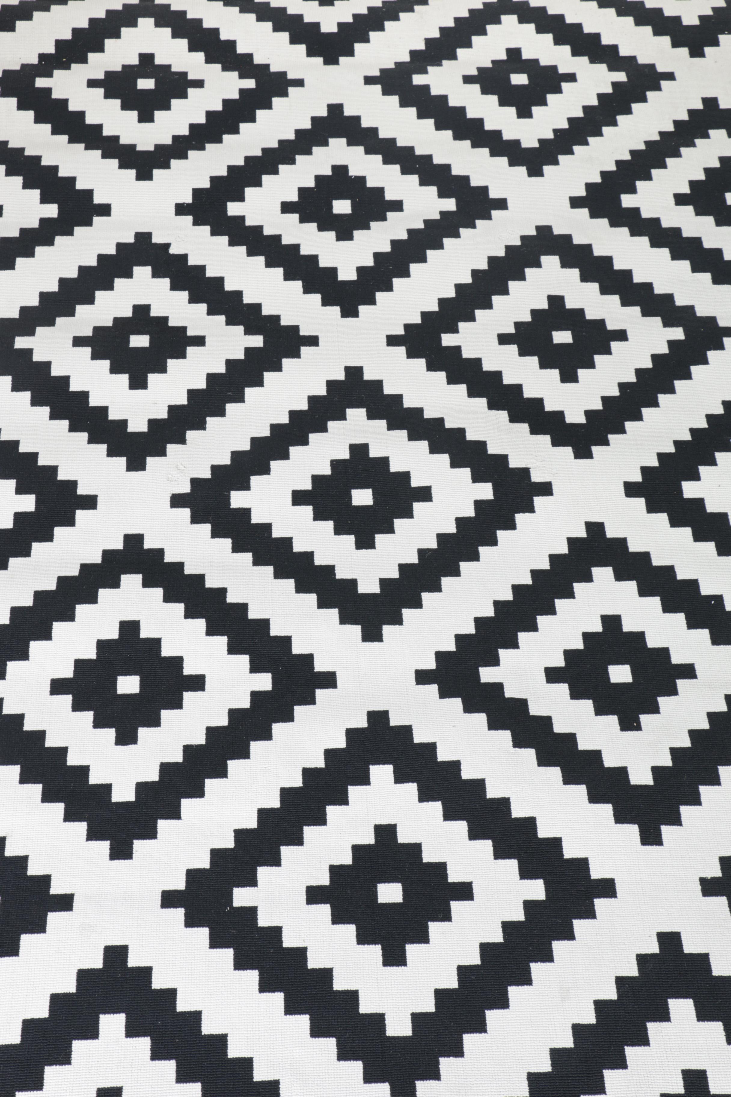 Machine-Made Ikea "Lappljung Ruta" Area Rug