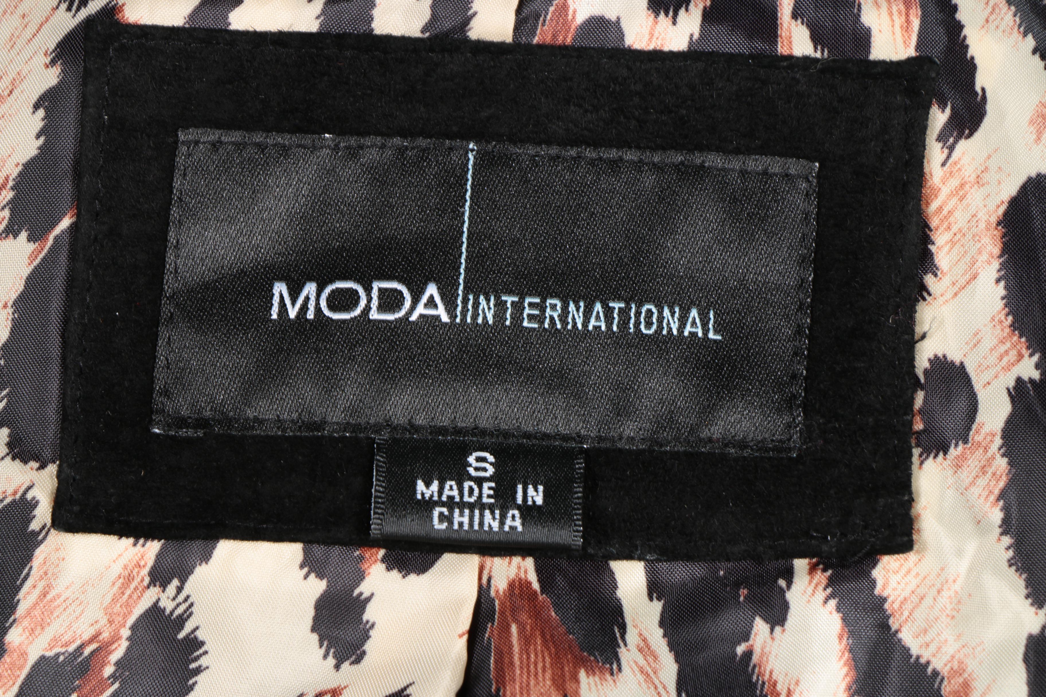 Moda International Suede and Faux Fur Coat