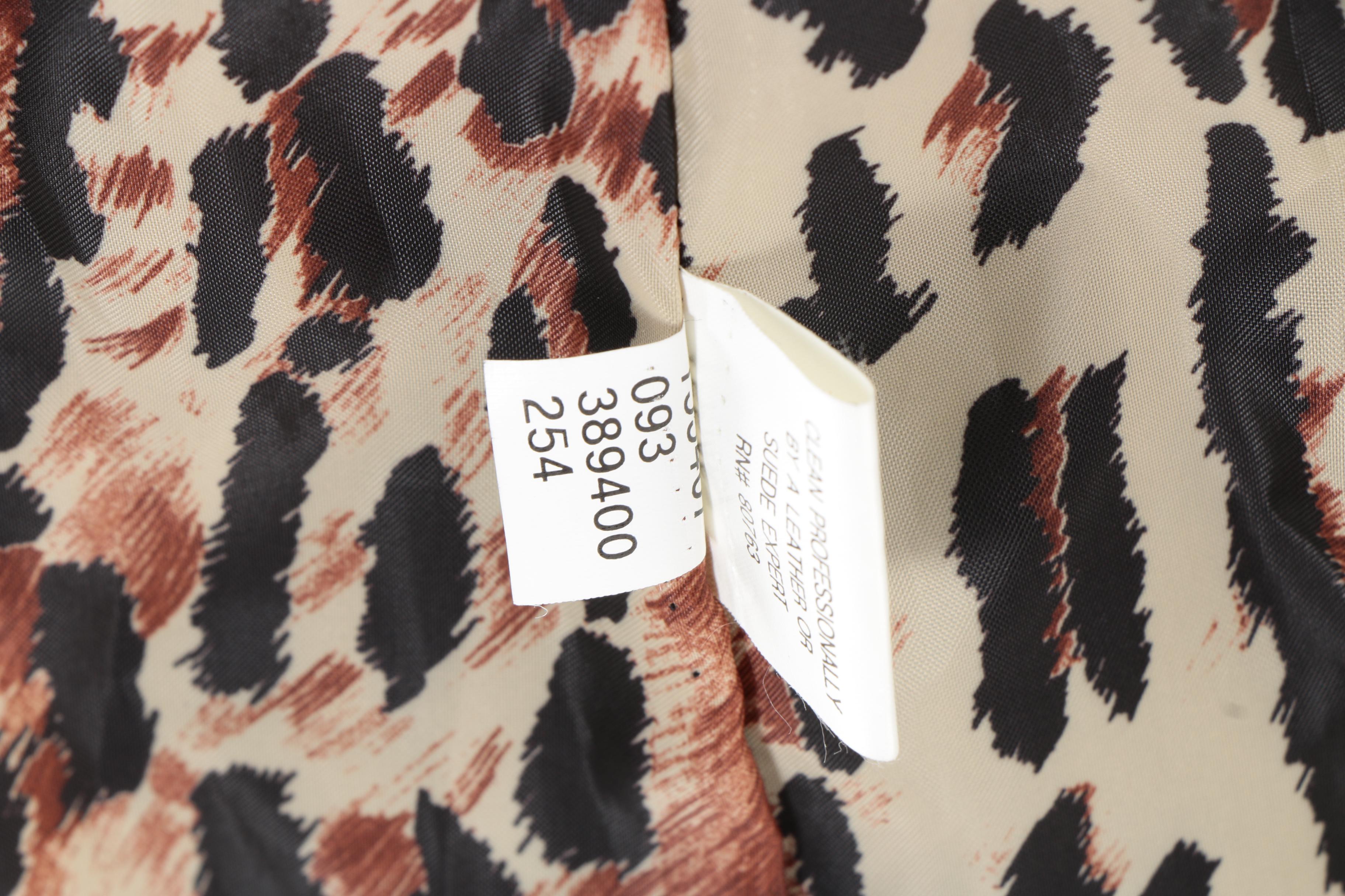 Moda International Suede and Faux Fur Coat