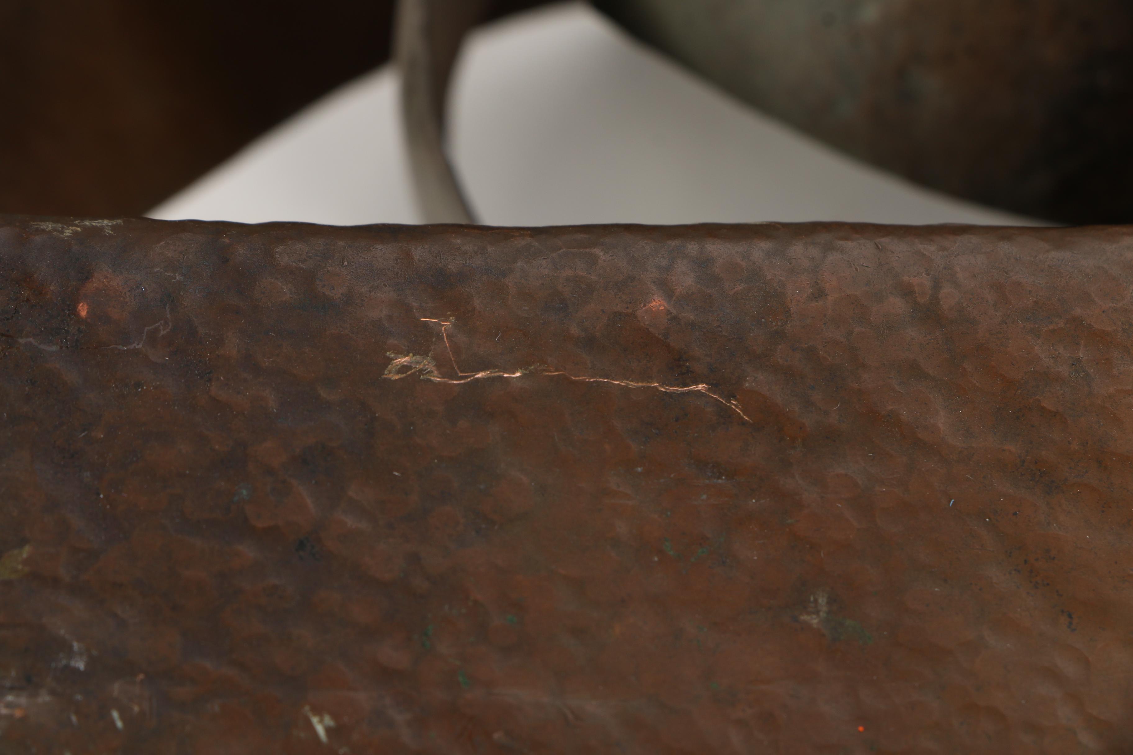 Abstract Hammered Copper Sculpture