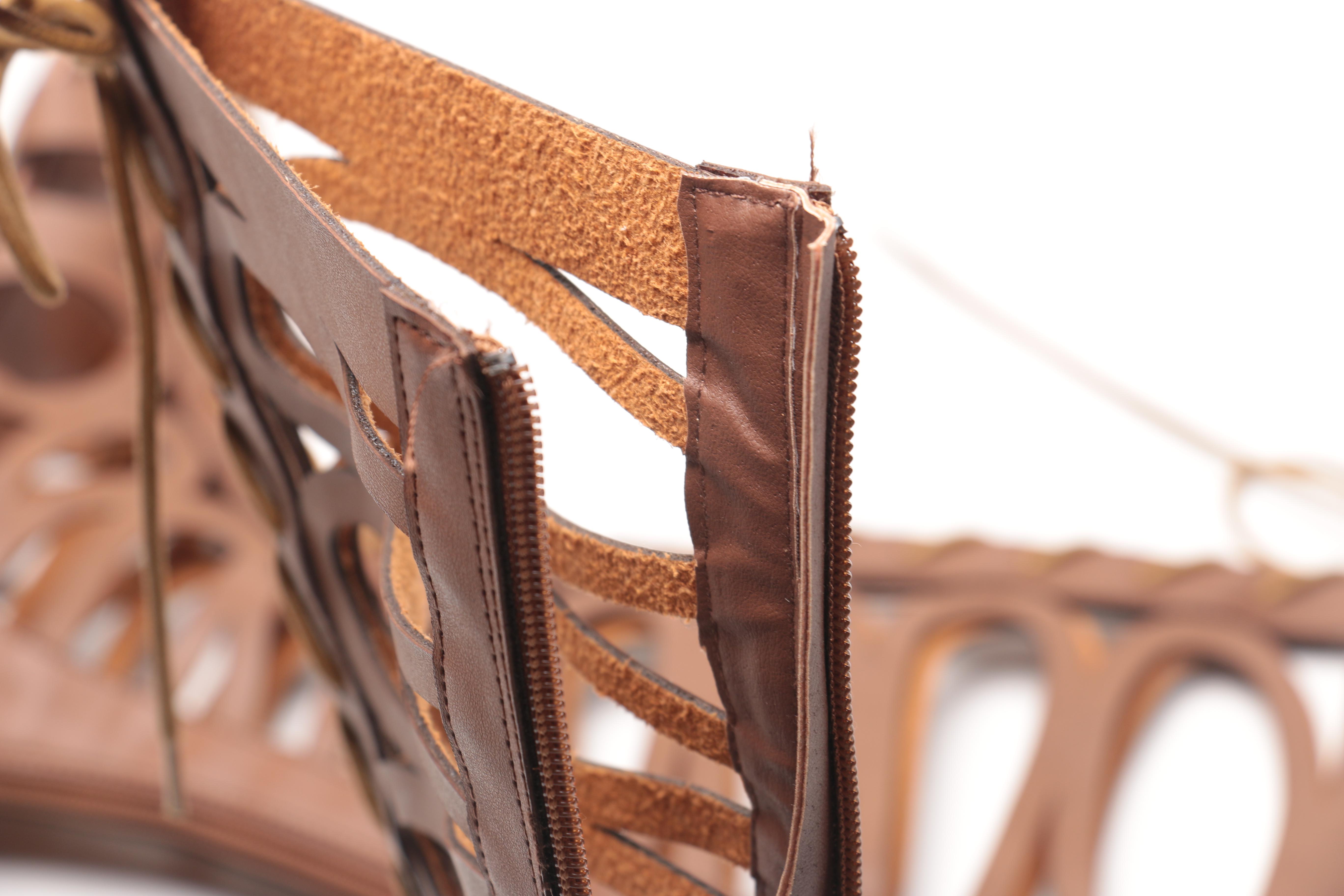 Two Pairs of Modern Rebel Gladiator Sandals