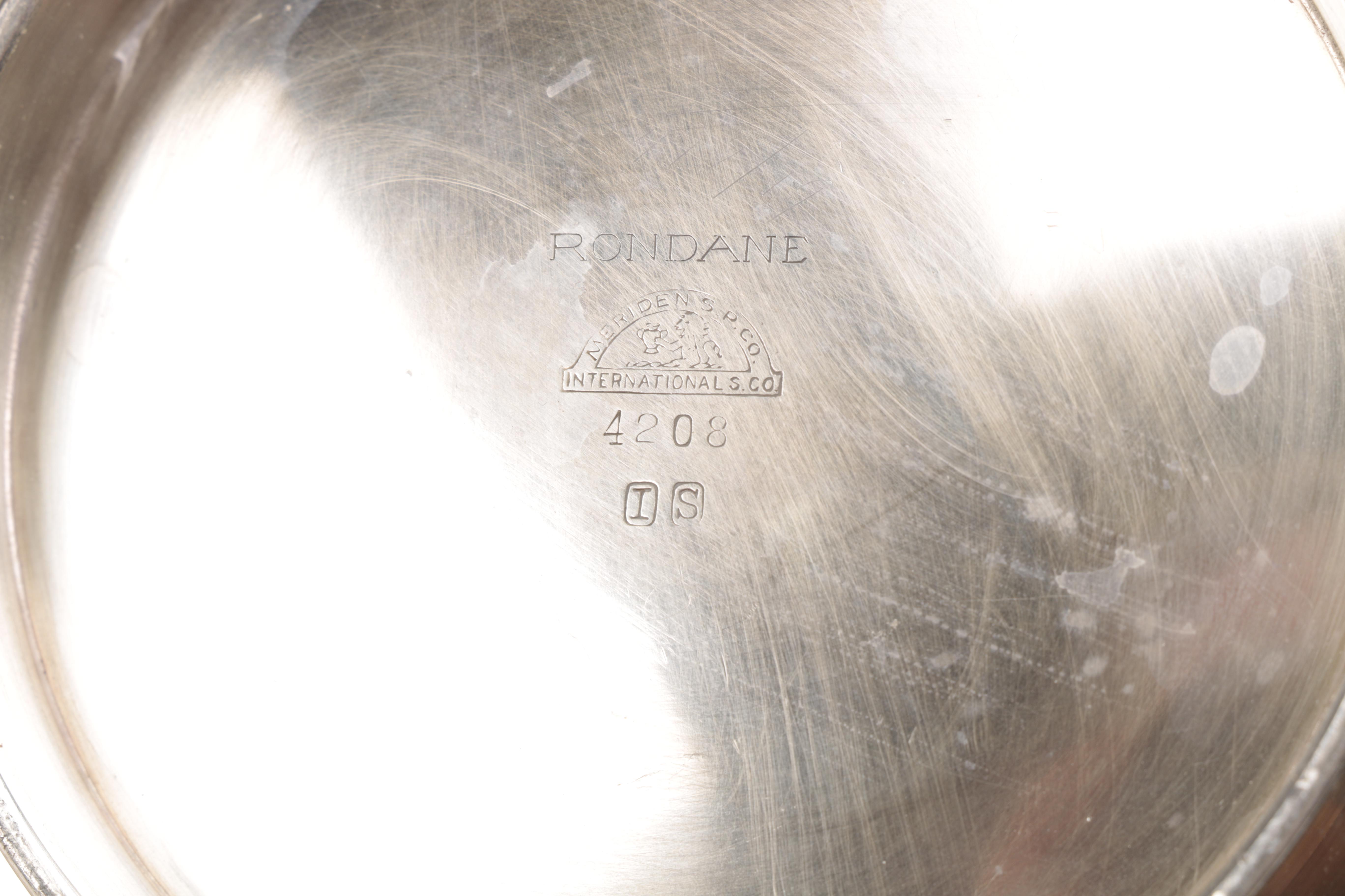 Gorham "Paul Revere" Bowl and Other Silver Plate Servingware