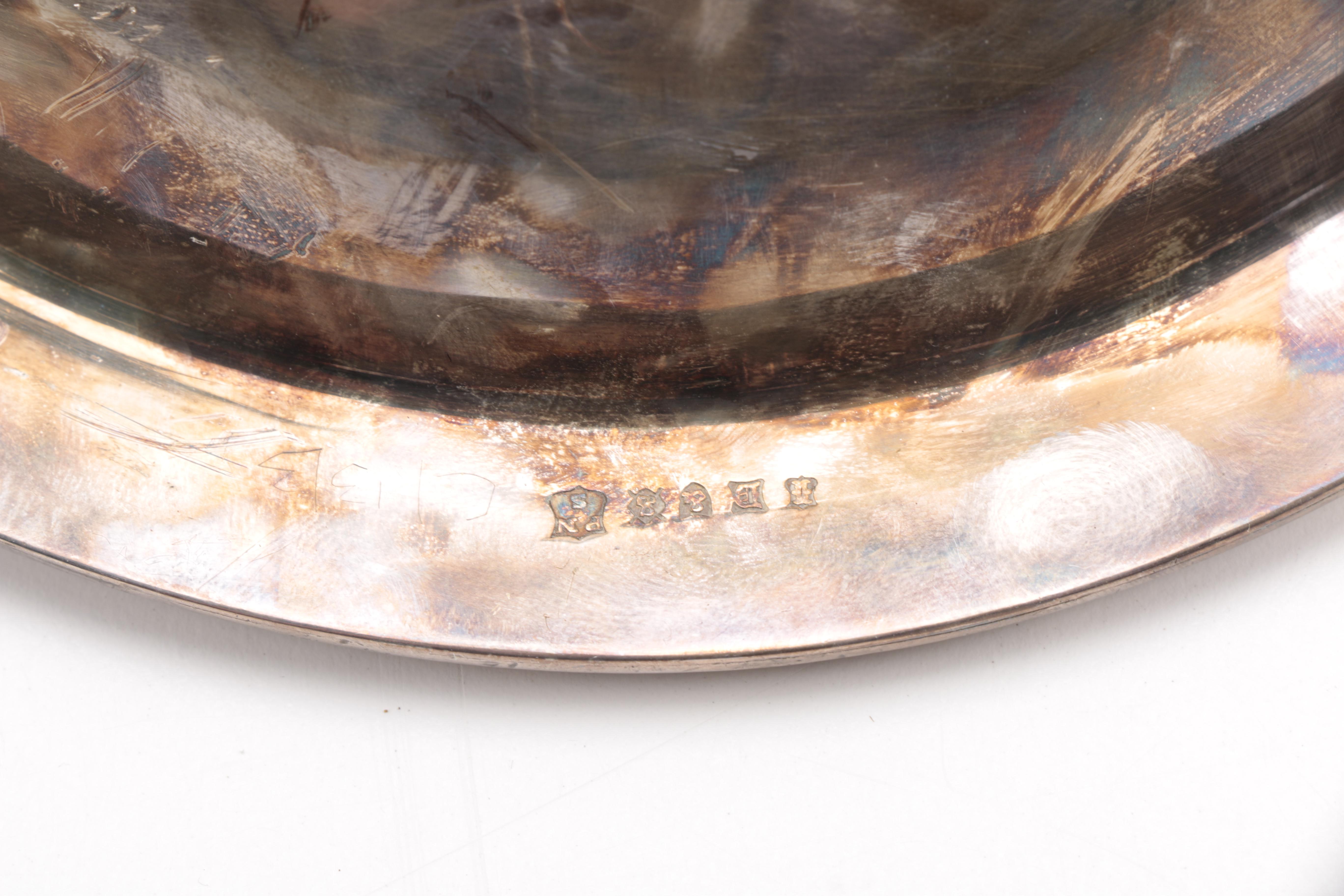 Gorham "Paul Revere" Bowl and Other Silver Plate Servingware