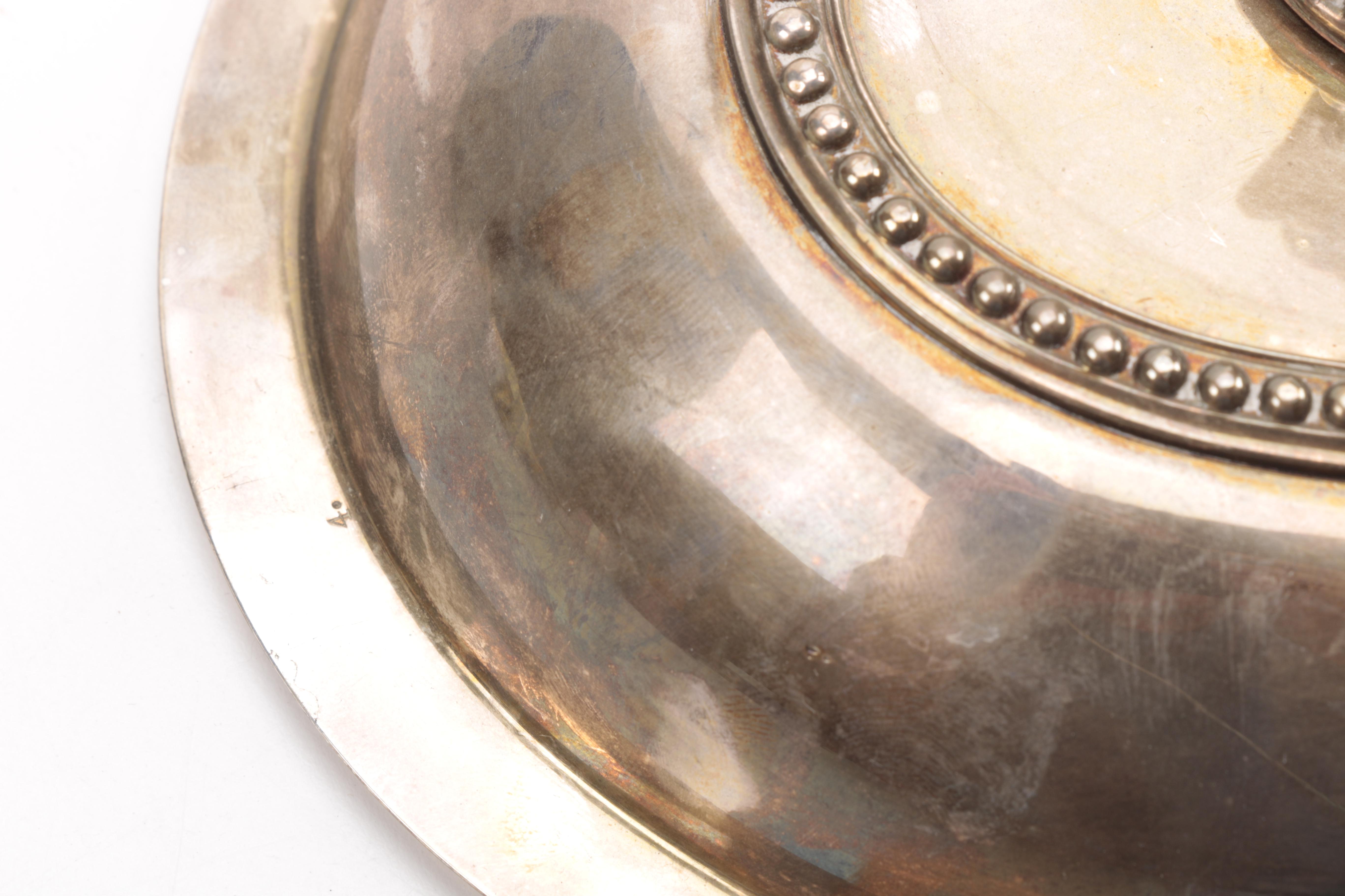 Gorham "Paul Revere" Bowl and Other Silver Plate Servingware