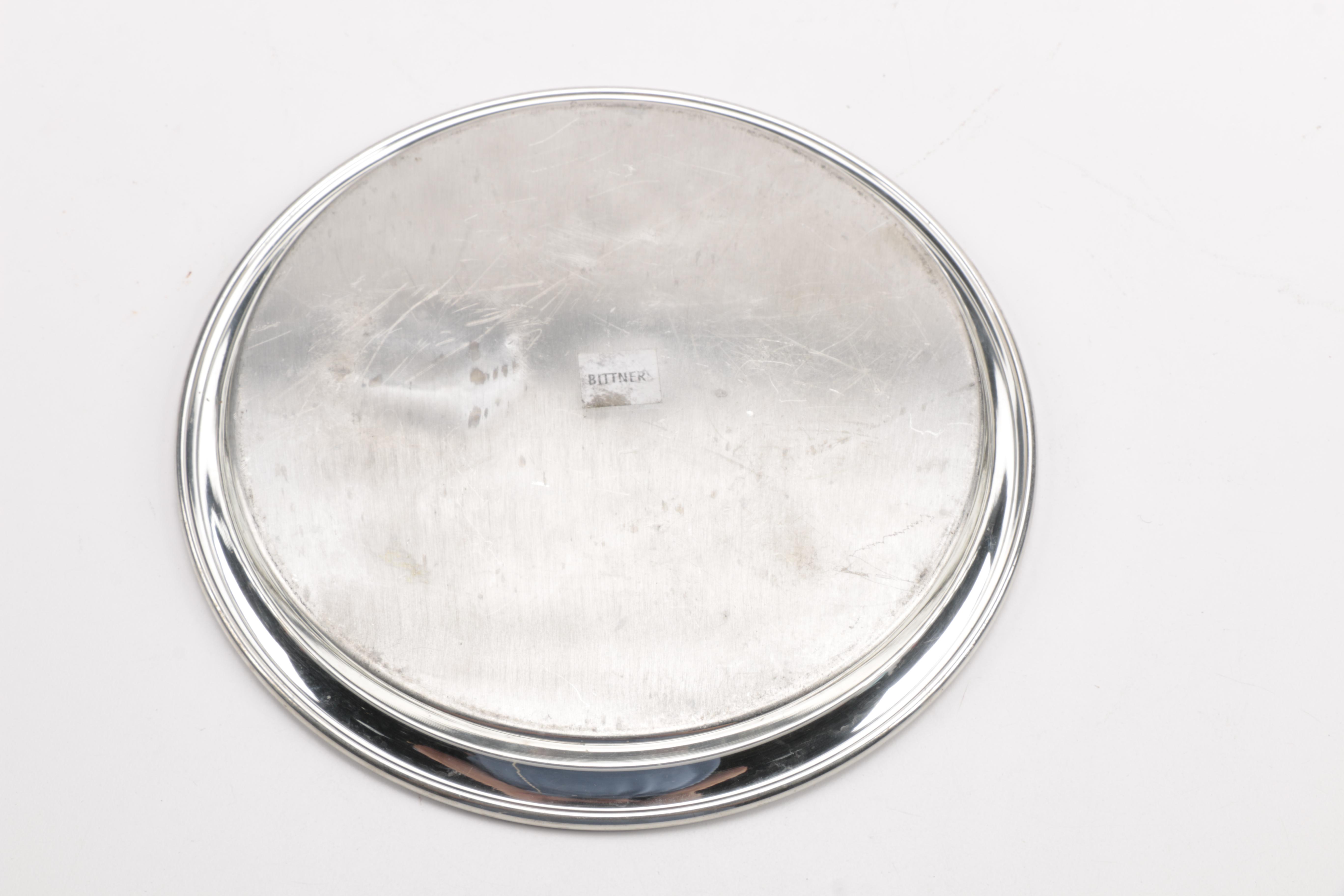 Gorham "Paul Revere" Bowl and Other Silver Plate Servingware