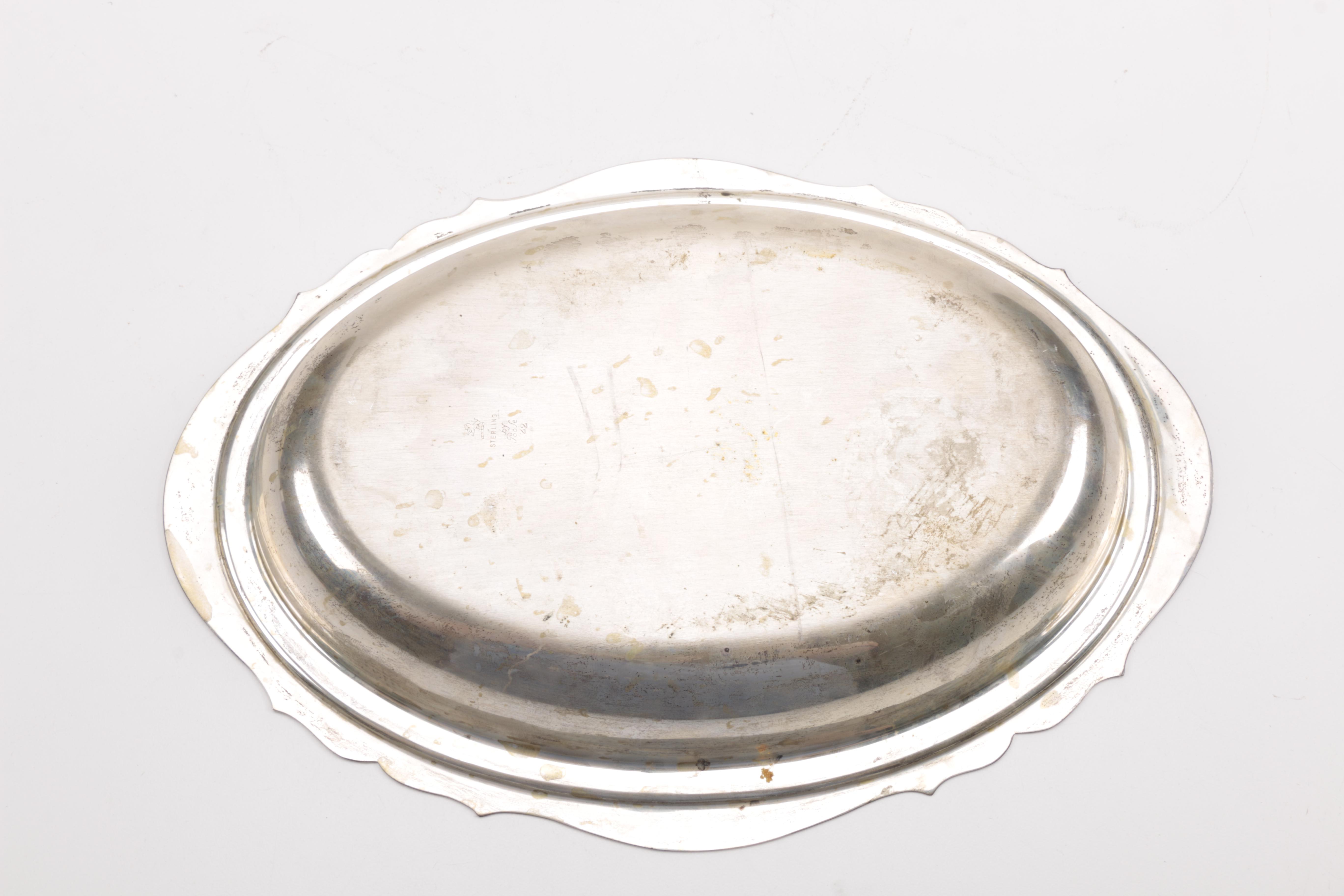 Gorham "Paul Revere" Bowl and Other Silver Plate Servingware