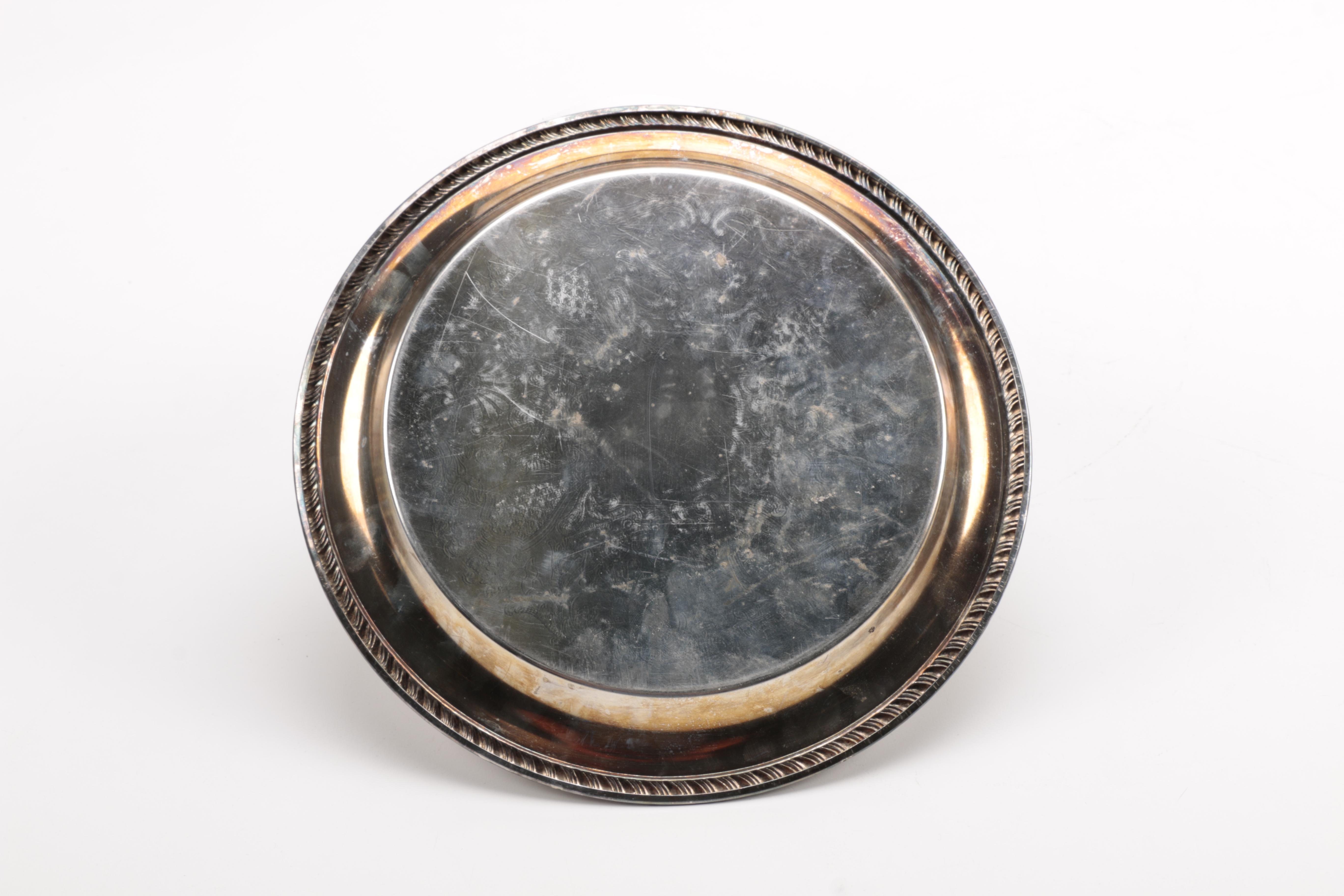 Gorham "Paul Revere" Bowl and Other Silver Plate Servingware