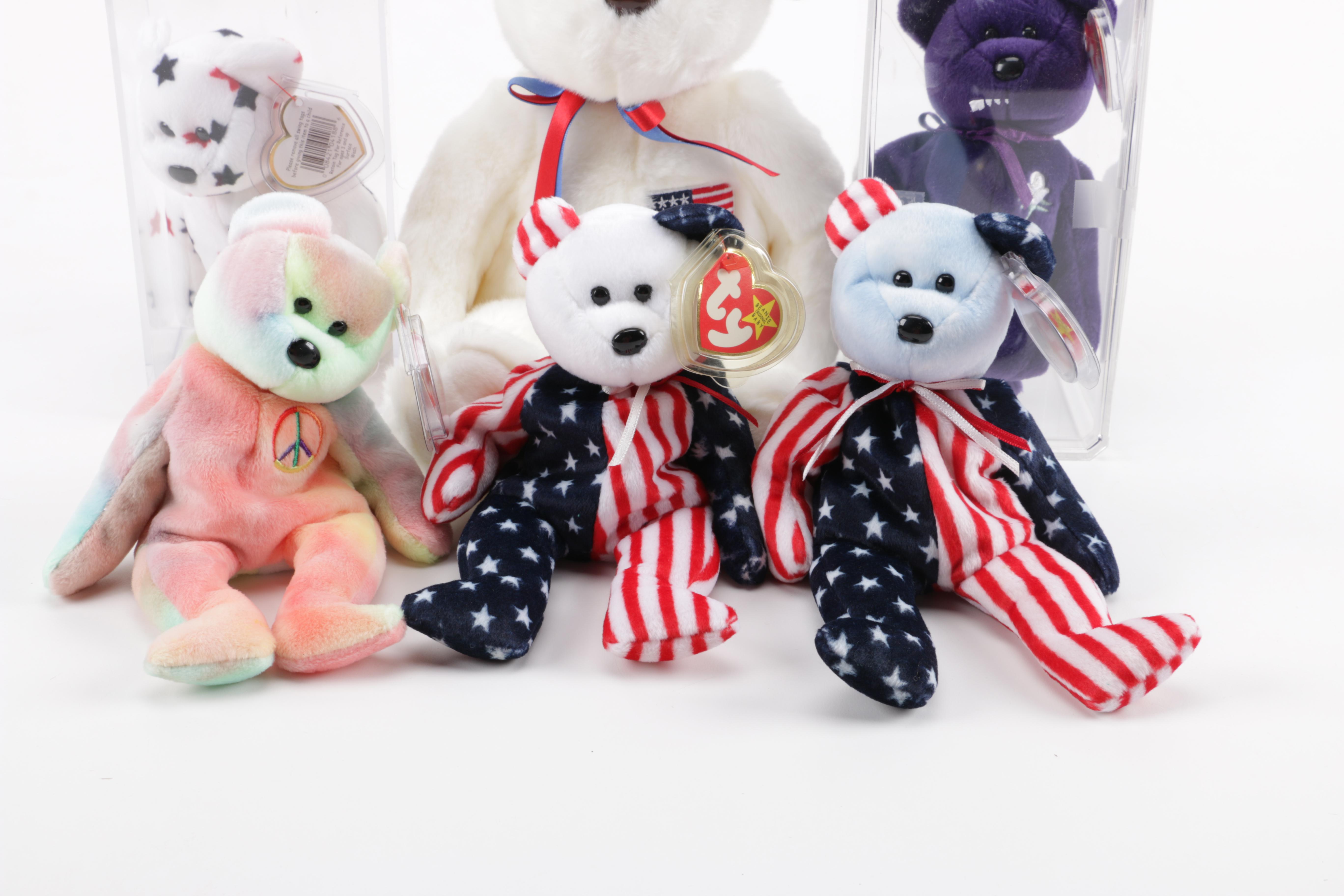 Collection of Beanie Babies and Beanie Buddy