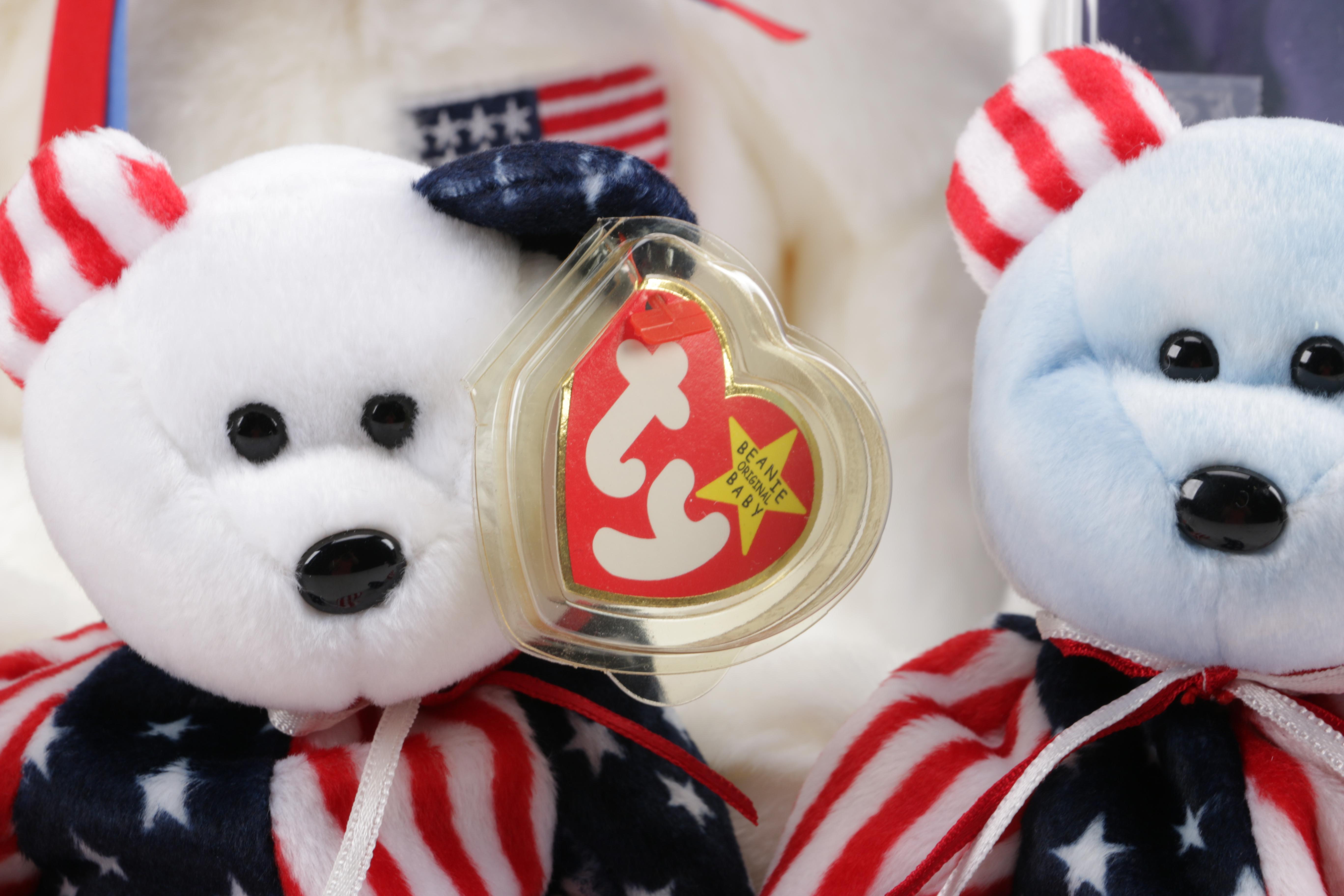 Collection of Beanie Babies and Beanie Buddy