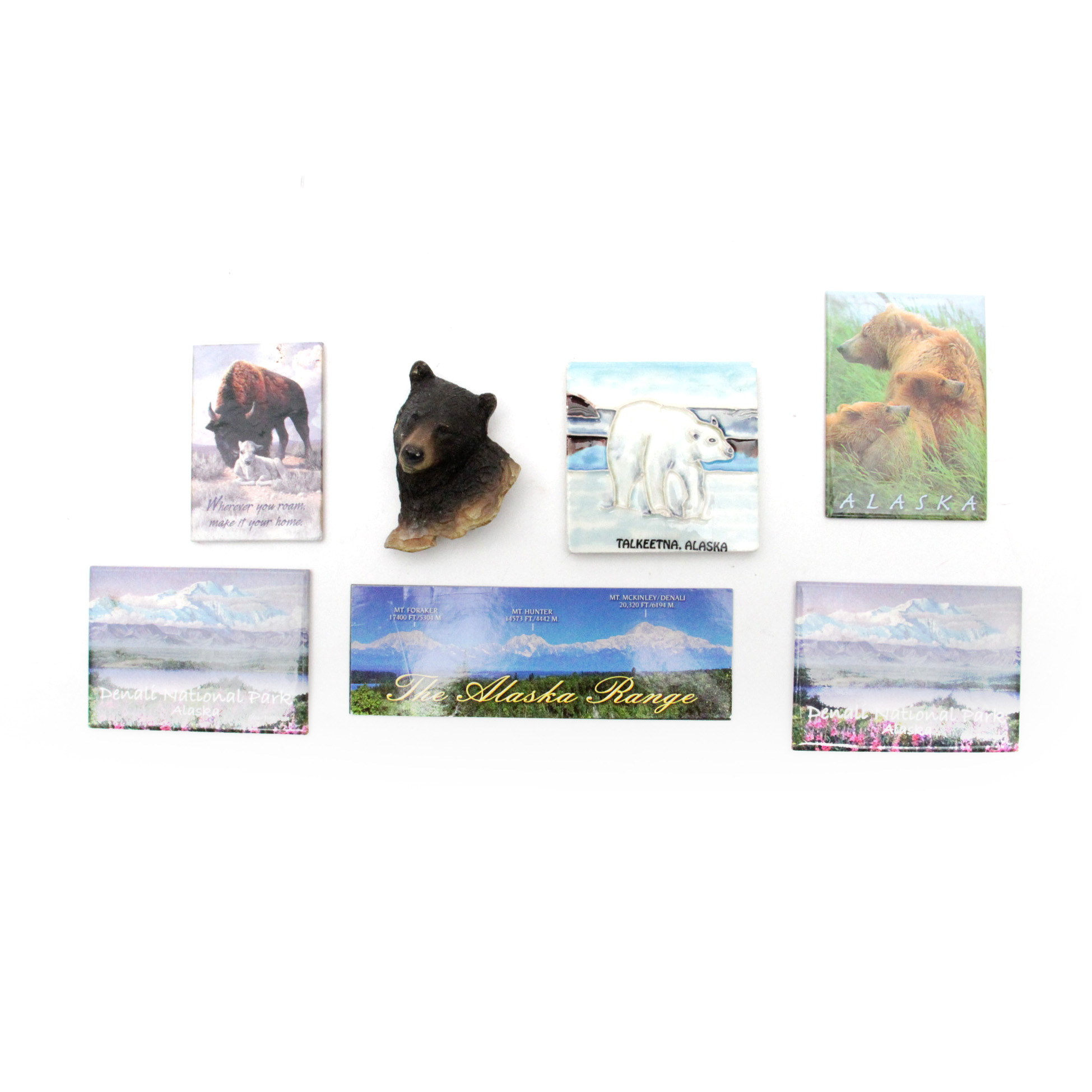 Assortment of Alaska Theme Magnets