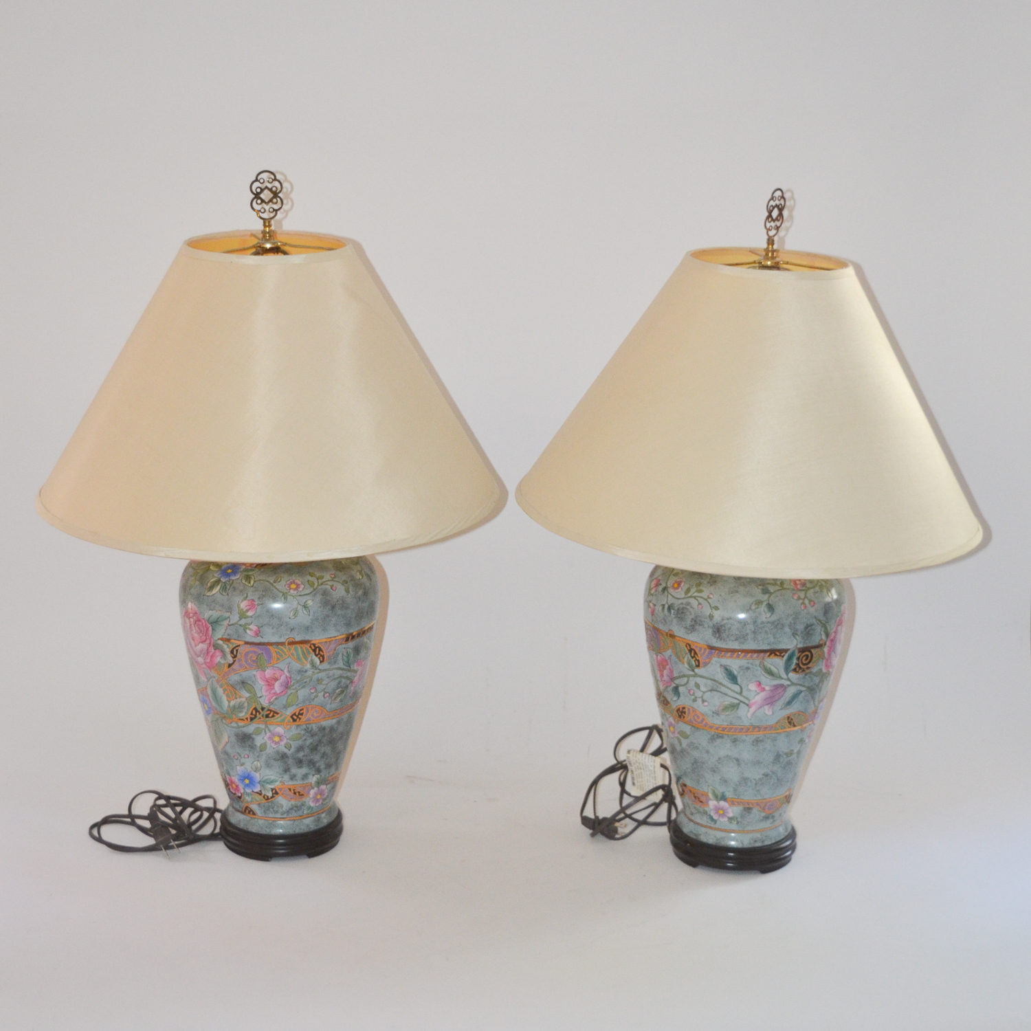East Asian Inspired Ceramic Table Lamps