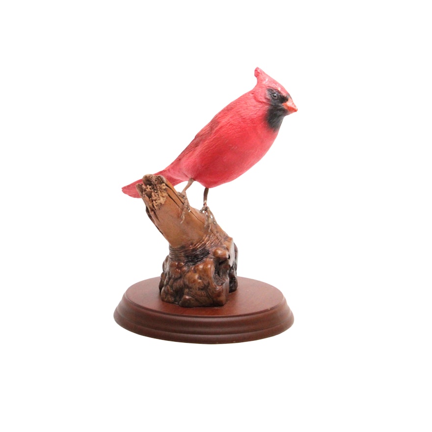Vintage Red Cardinal Figurine