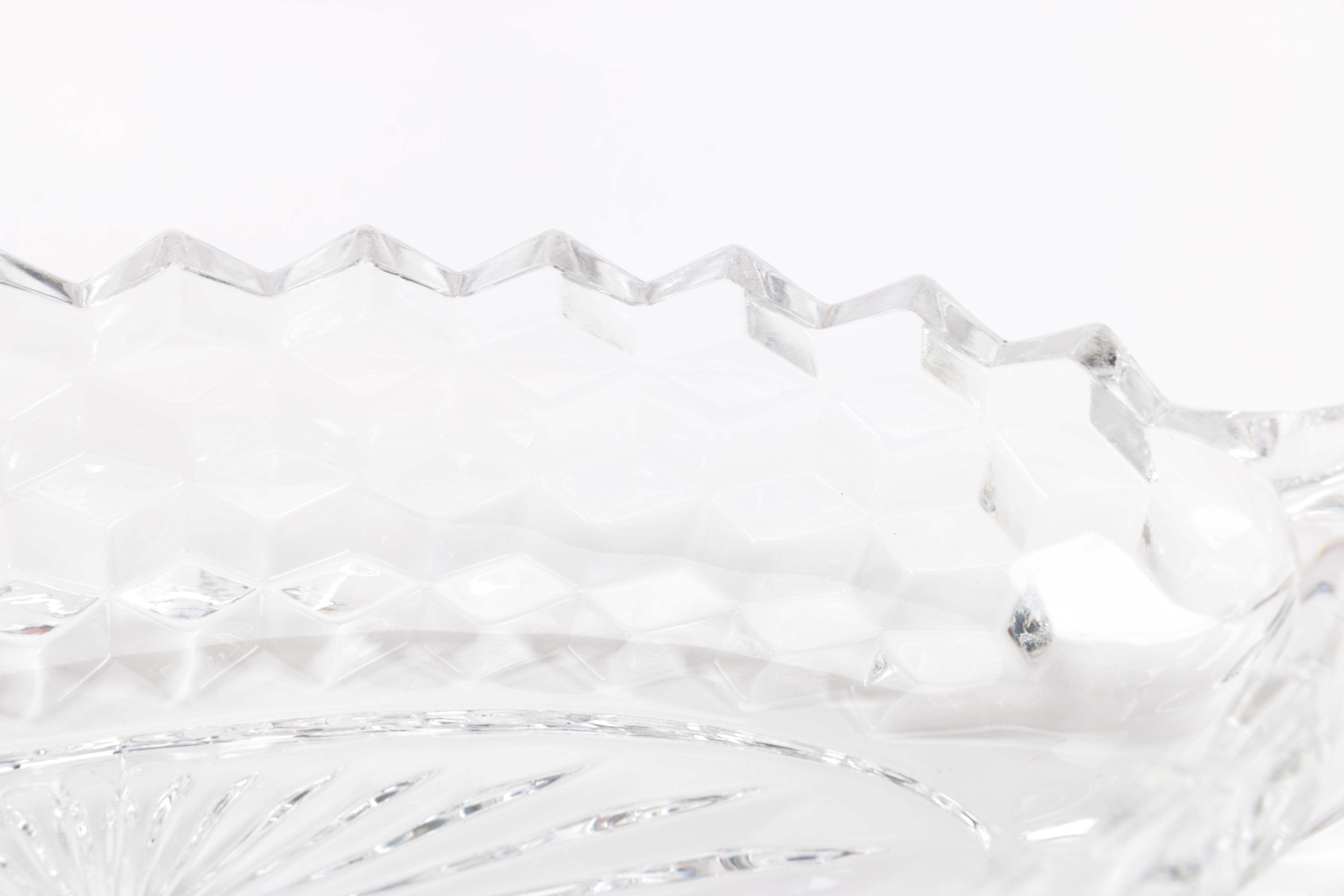 Glass Serving Dishes Including Fostoria "American Clear"