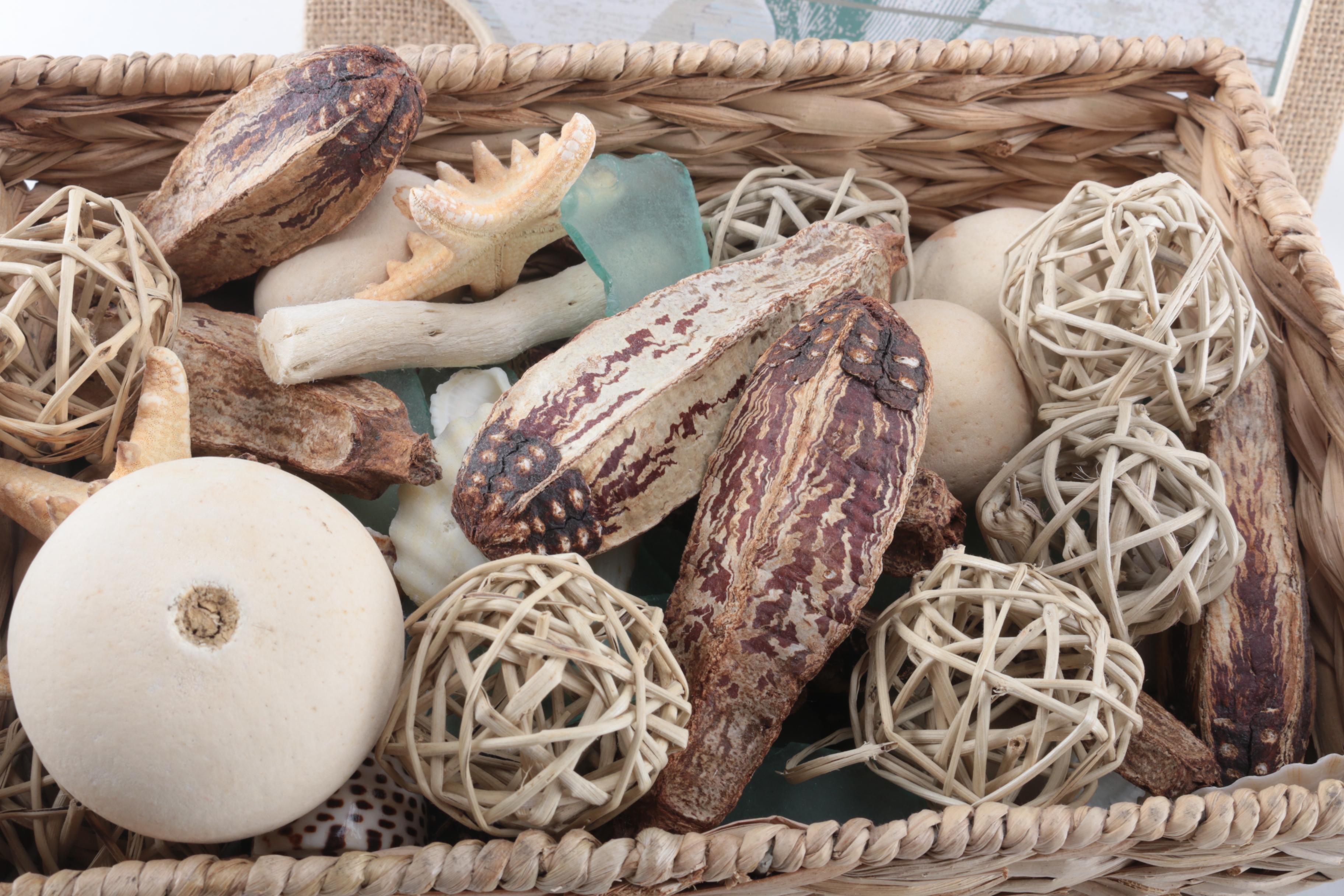 Assortment of Beach Themed Decor