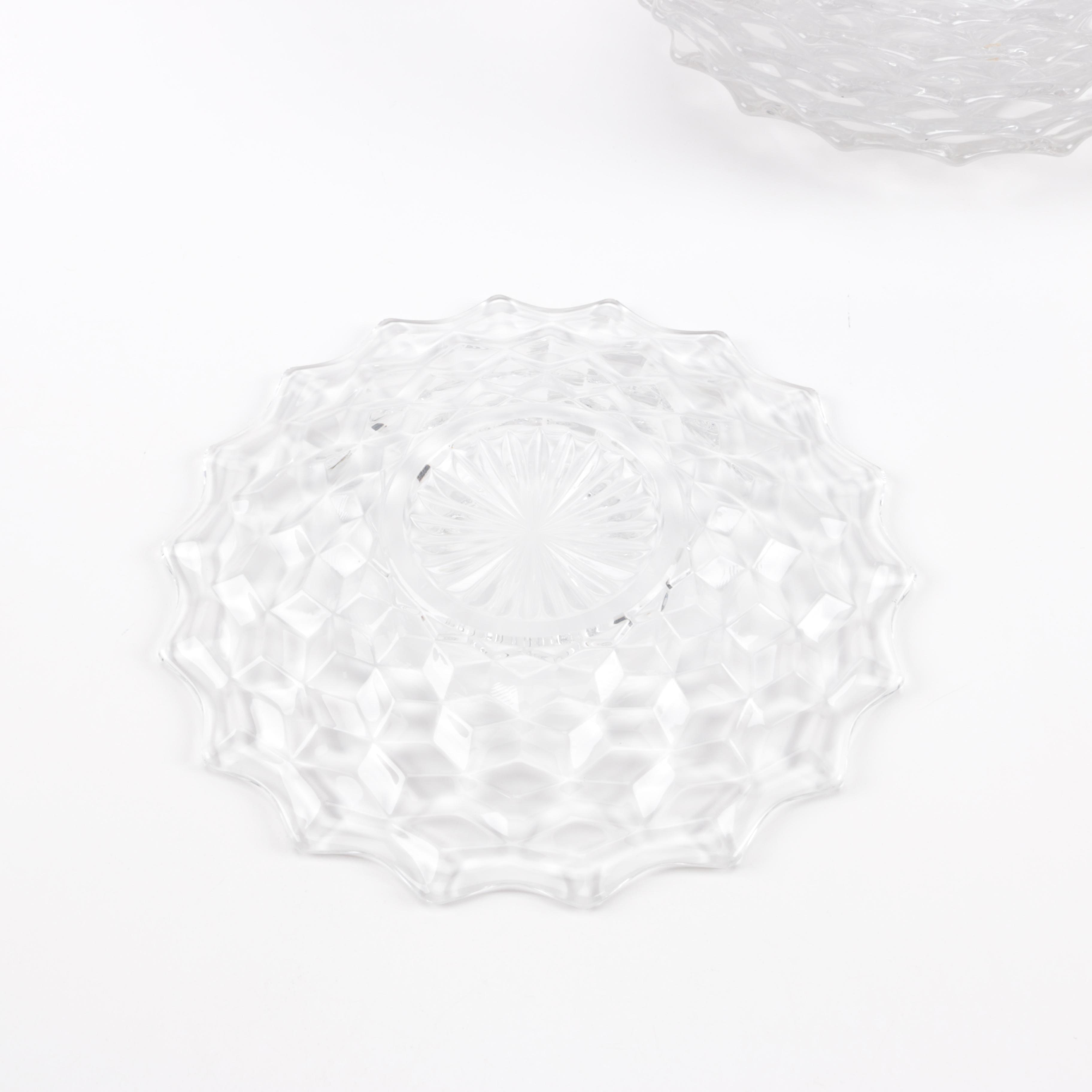 Fostoria "American Clear" Dessert Plates