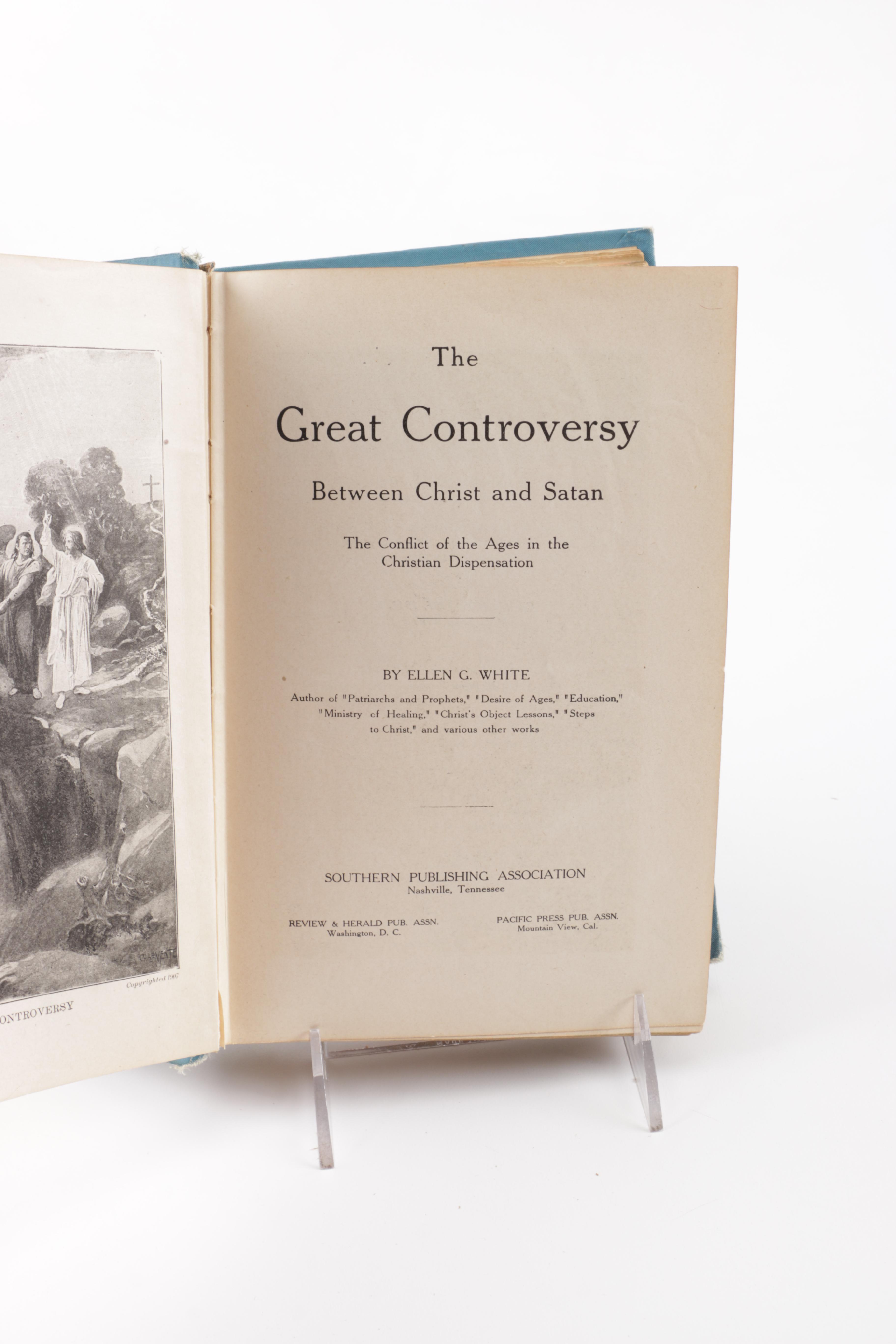 1911 "The Great Controversy Between Christ and Satan" by Ellen G. White