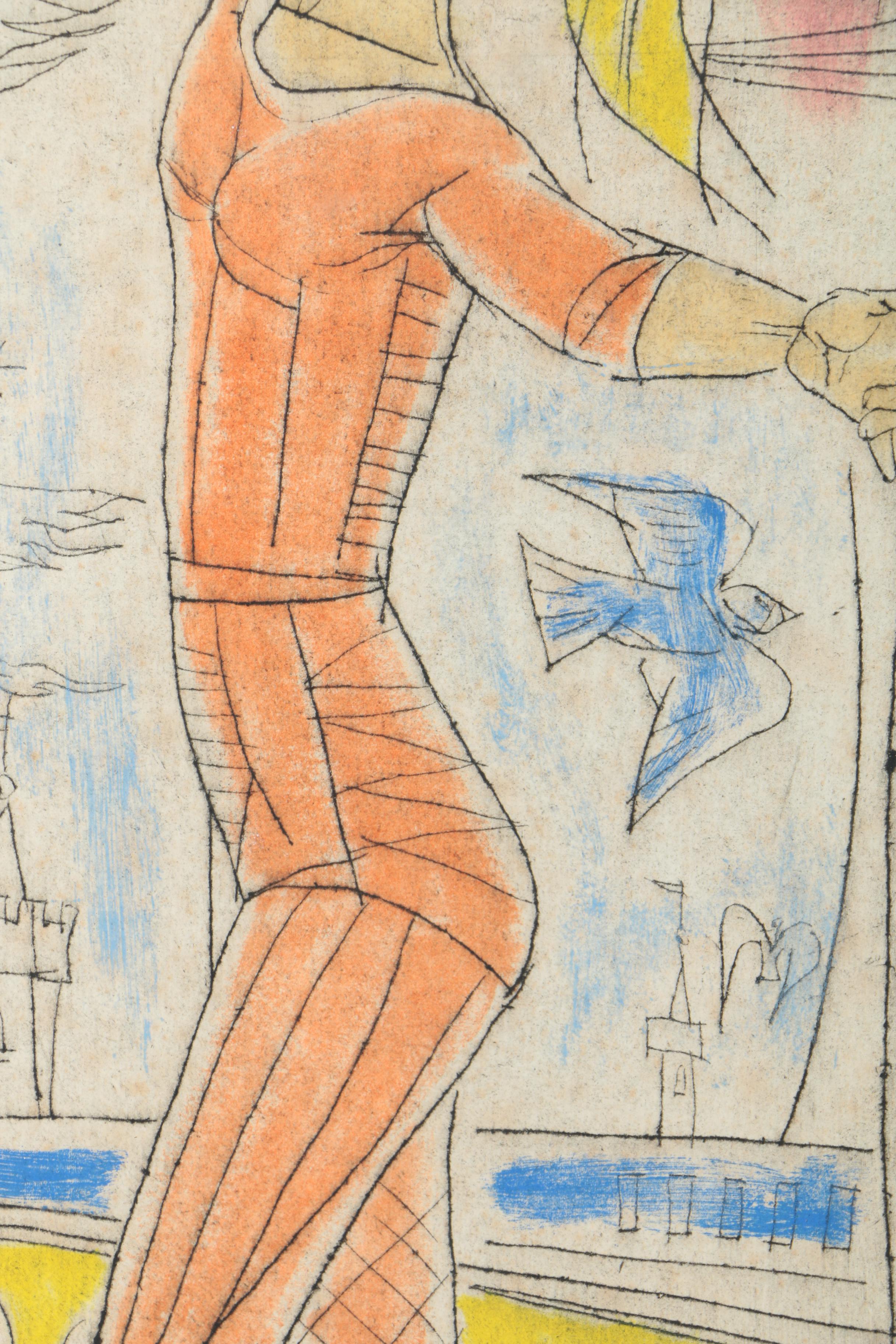 Irving Amen Limited Edition Etching "Young Dancer"