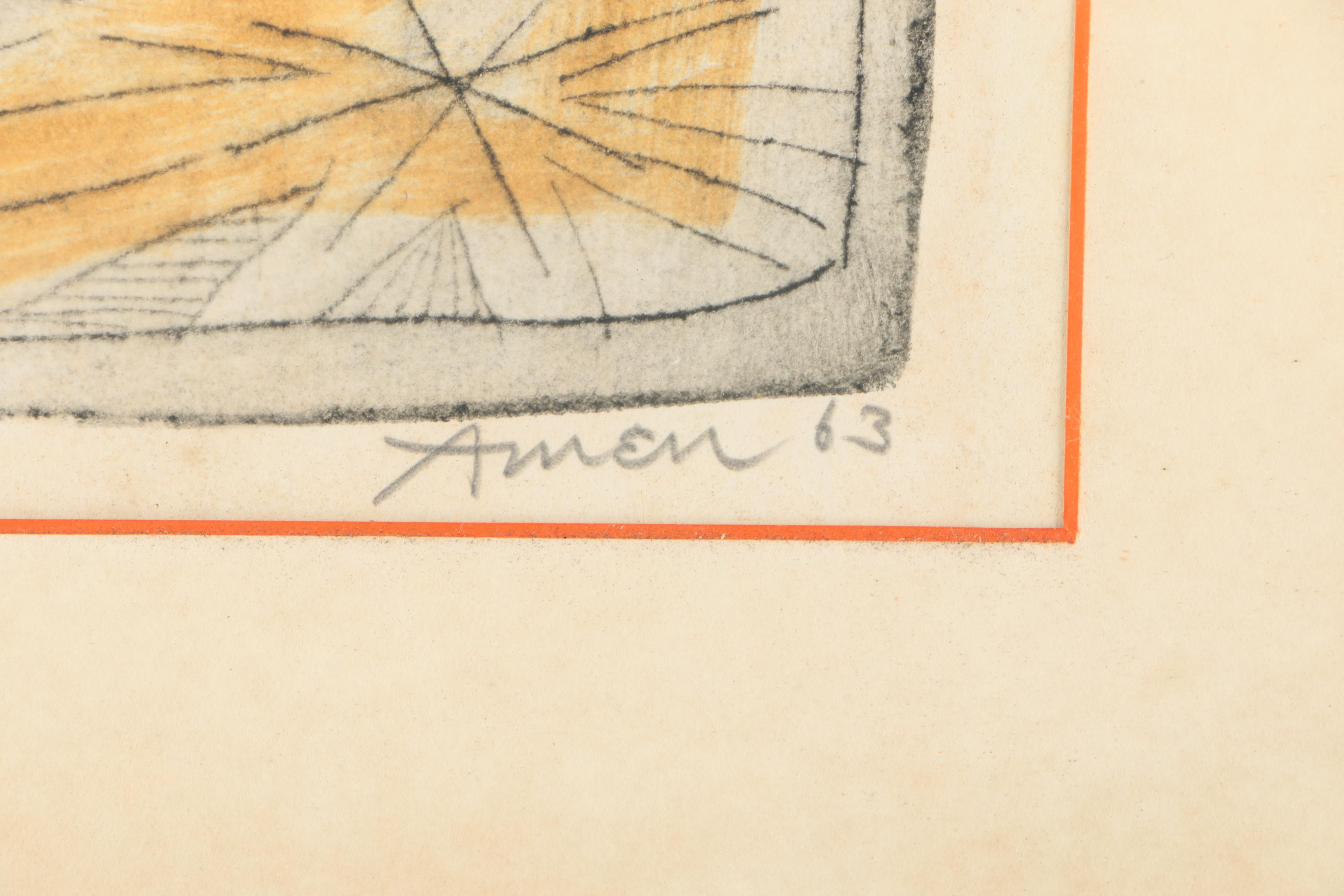 Irving Amen Limited Edition Etching "Young Dancer"