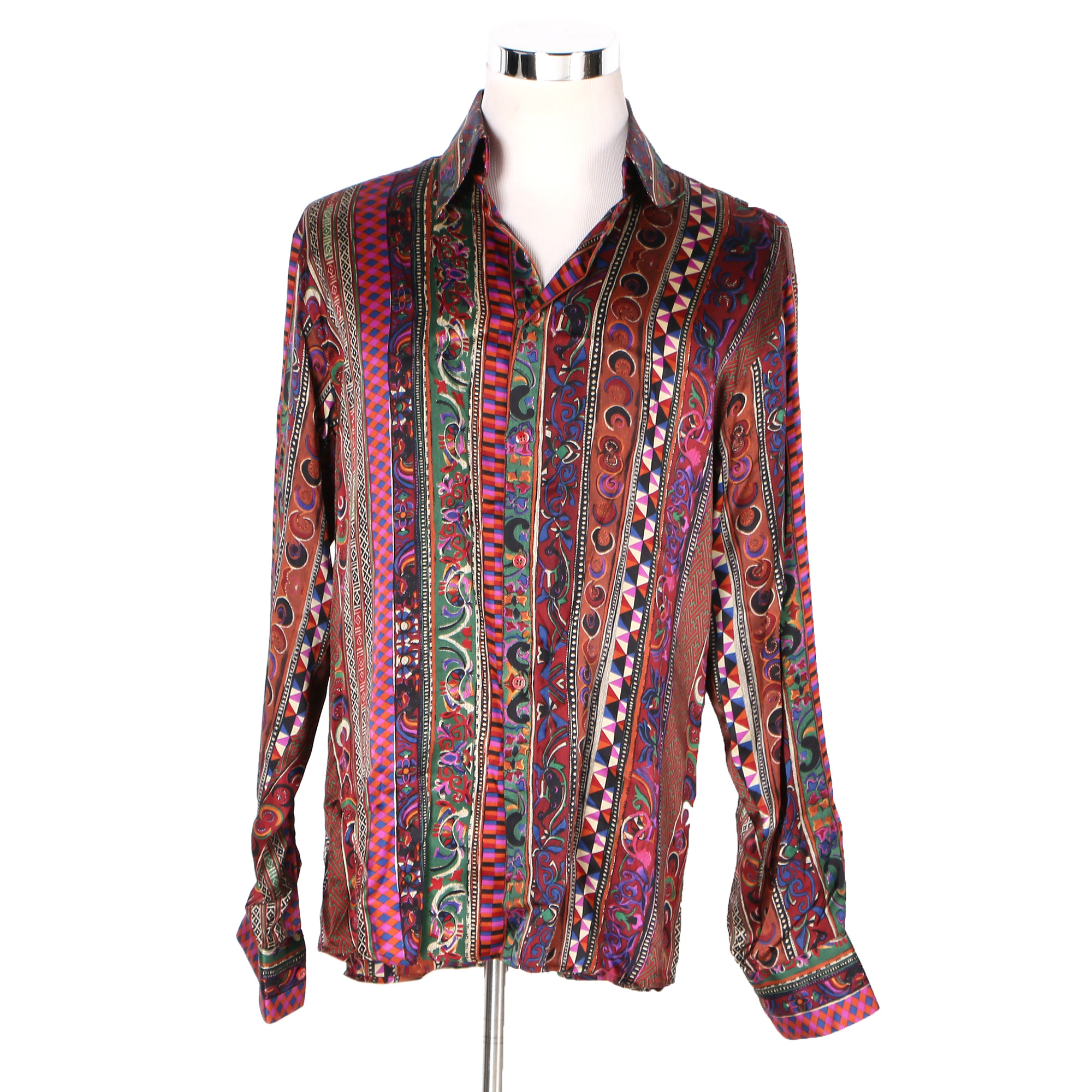 Men's Versace Silk Casual Shirt