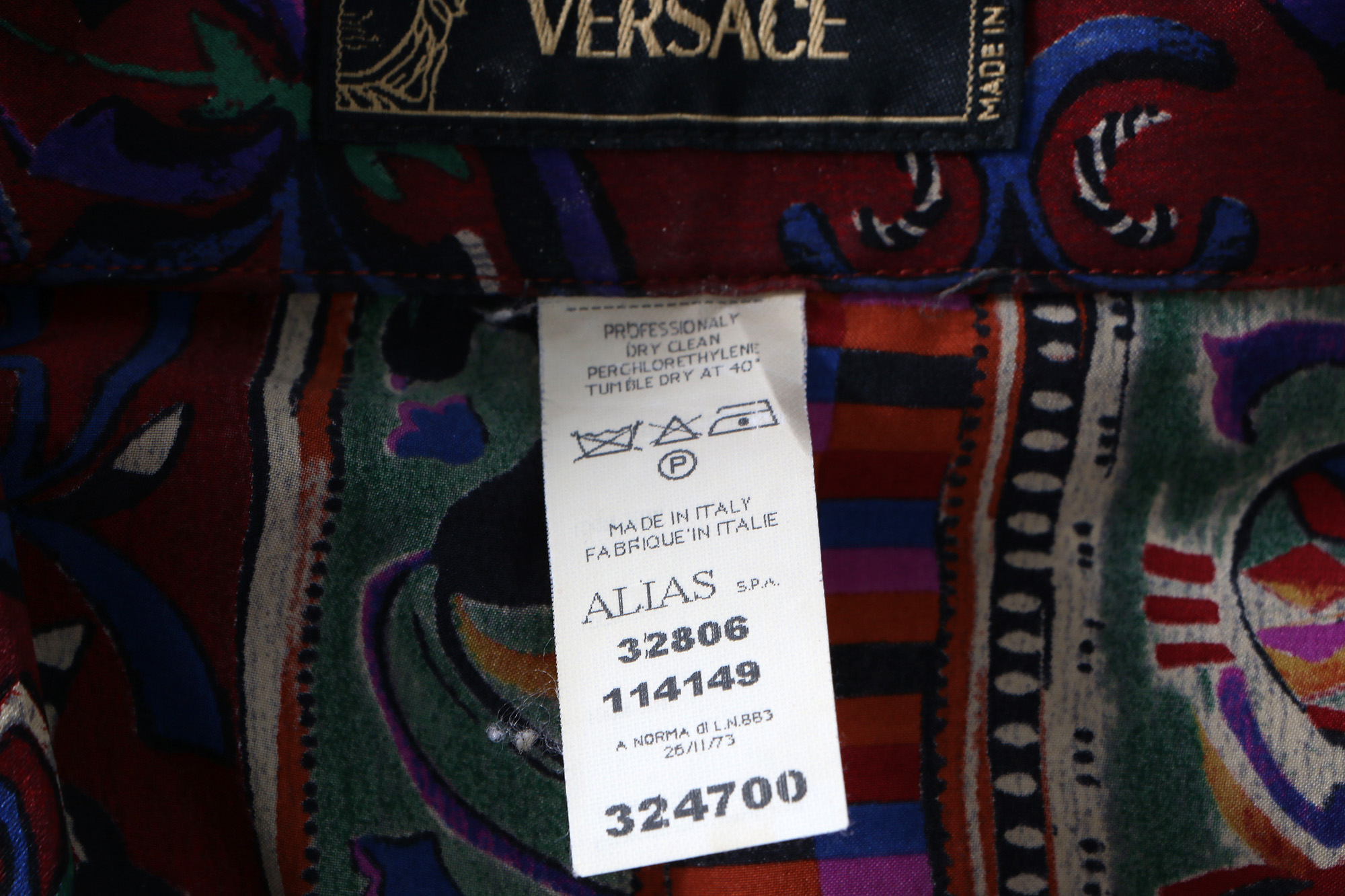 Men's Versace Silk Casual Shirt