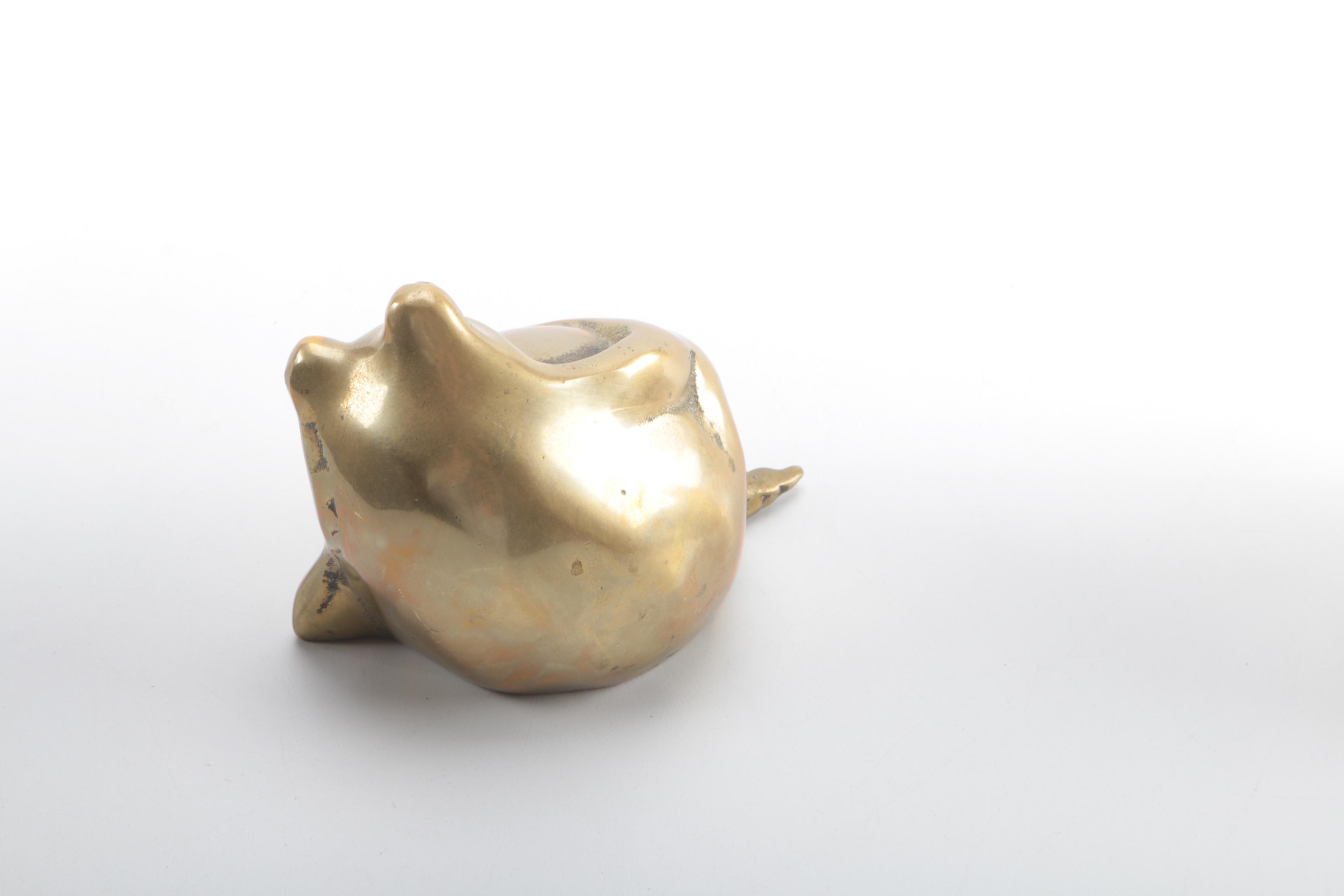 Pair of Brass Frogs