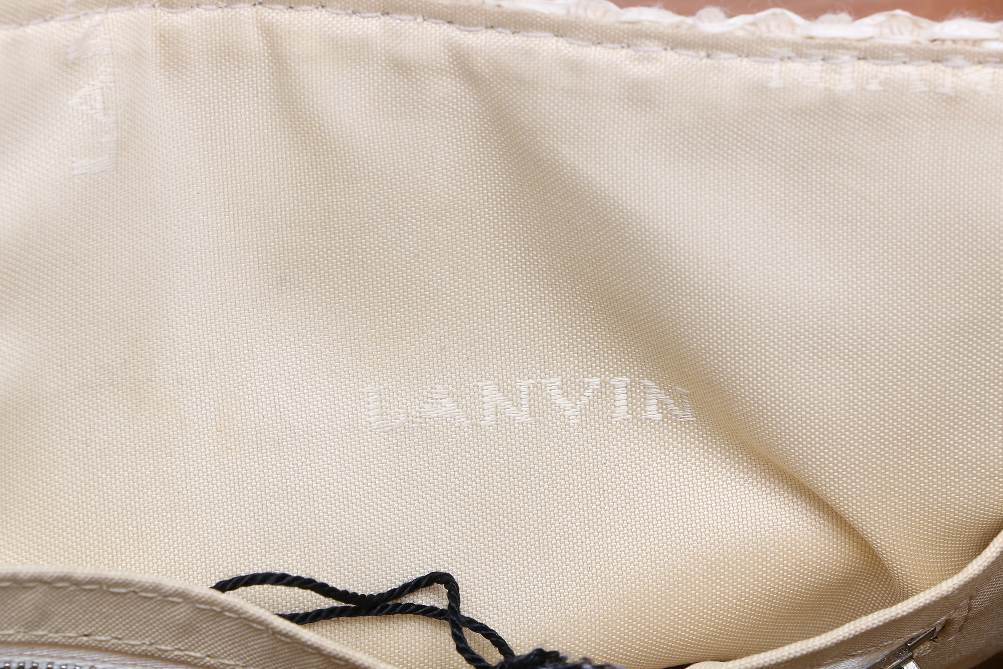 Lanvin Paris Sac Montero Woven and Leather Handbag