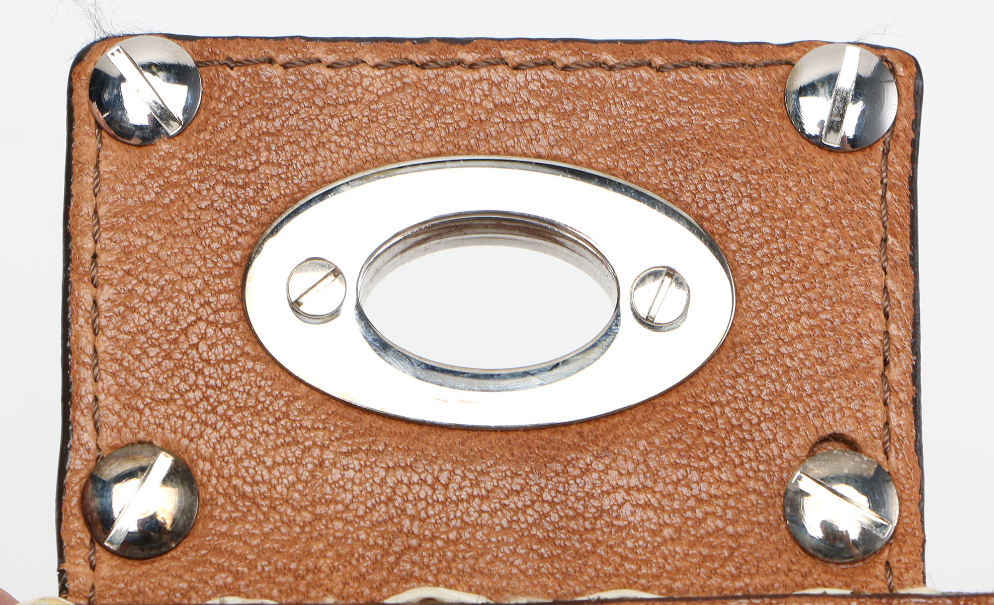 Lanvin Paris Sac Montero Woven and Leather Handbag