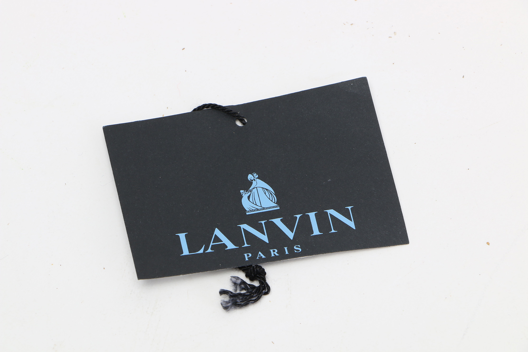 Lanvin Paris Sac Montero Woven and Leather Handbag