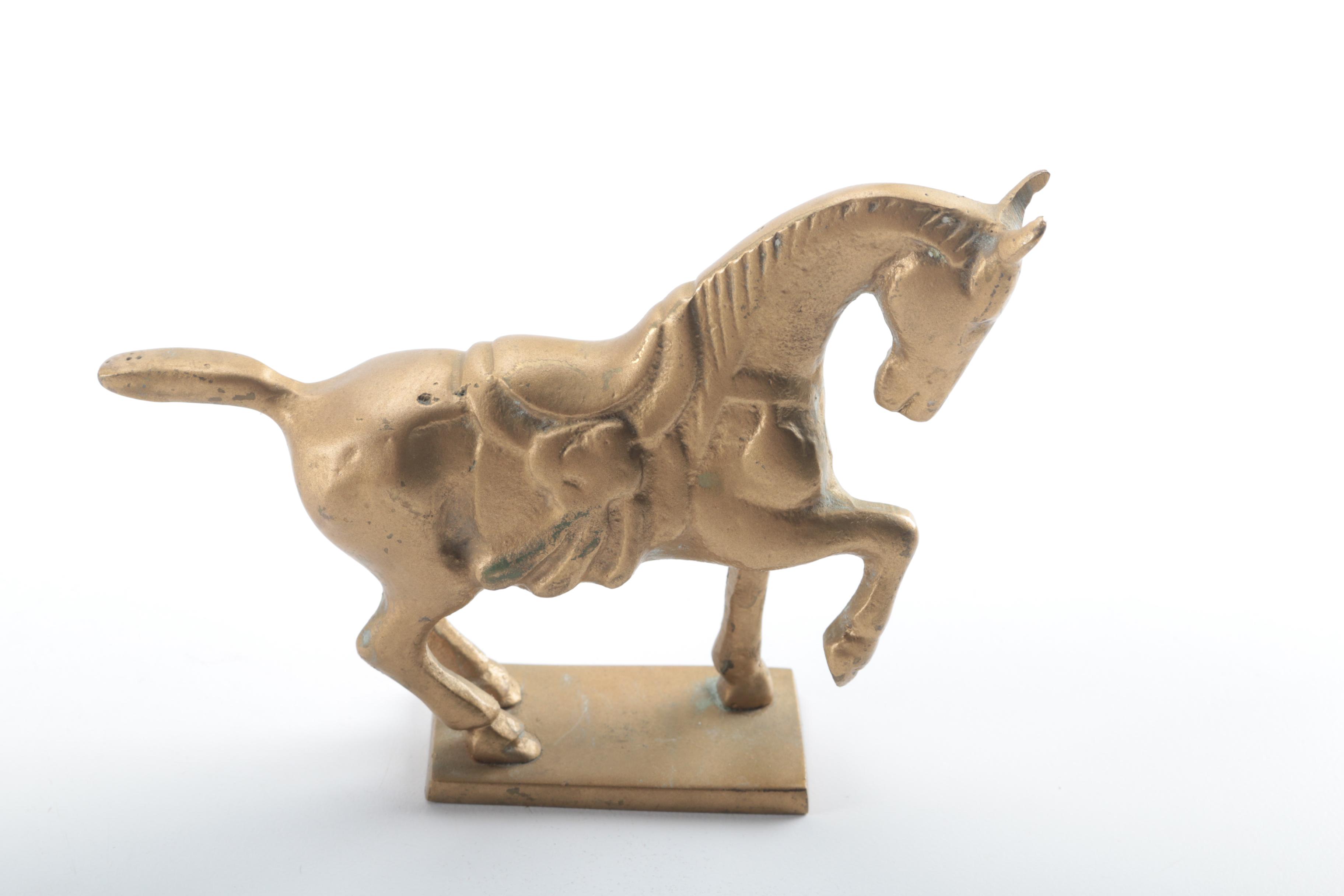 Collection of Brass Horses