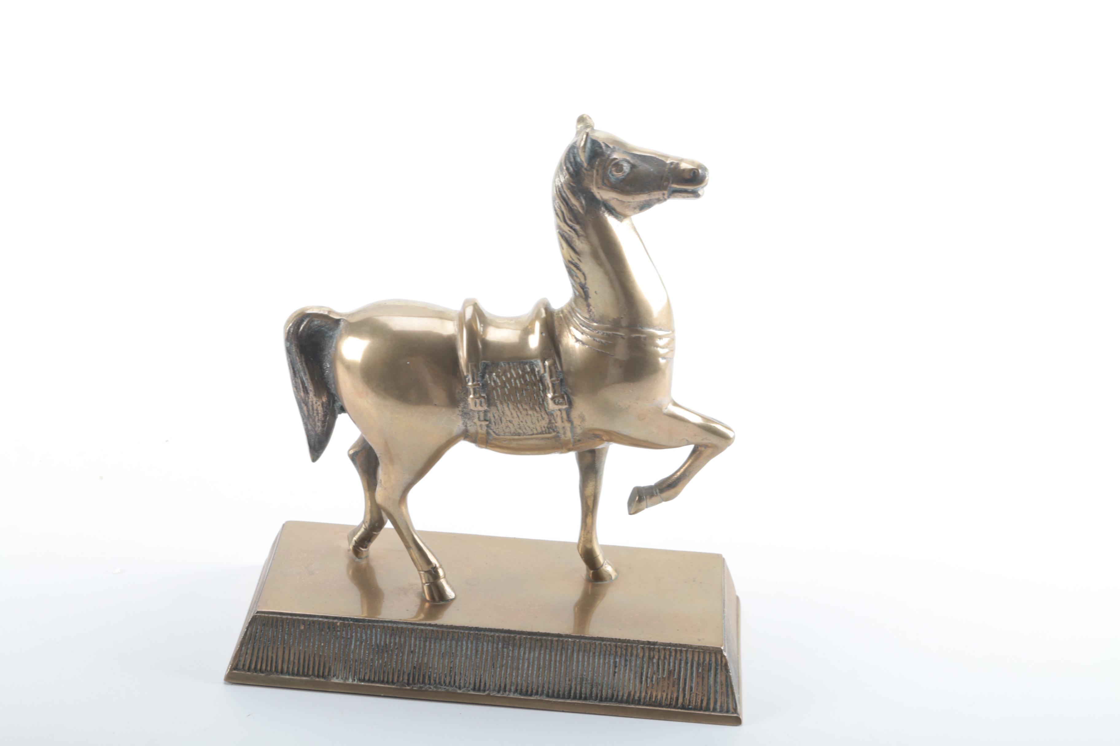 Collection of Brass Horses