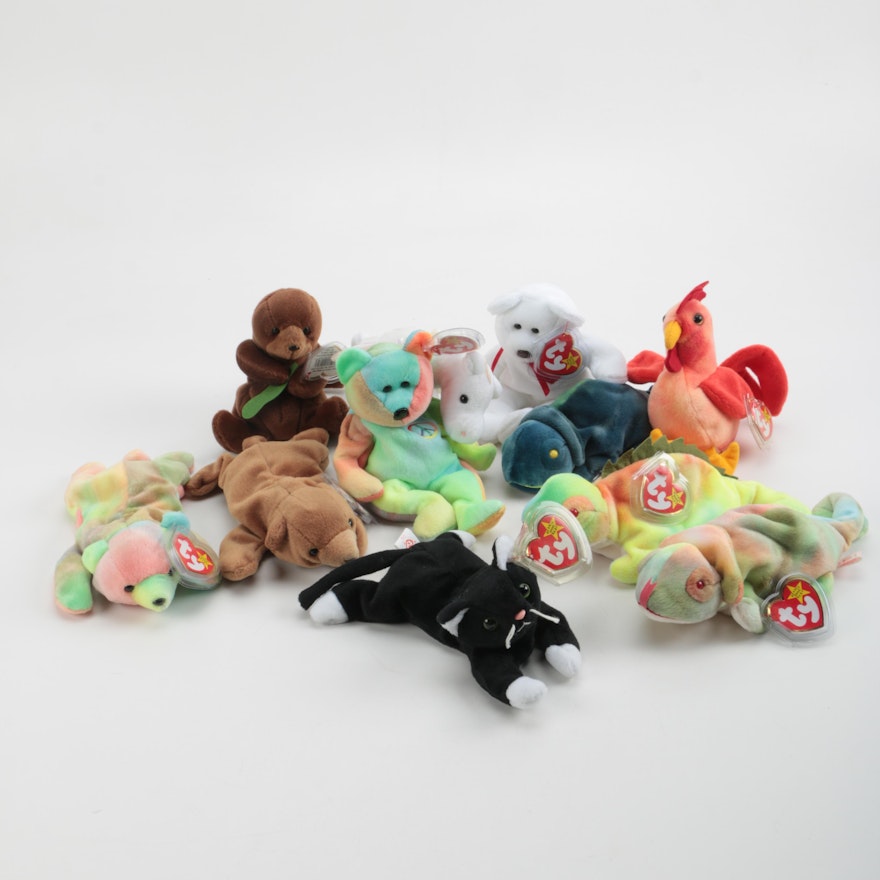 Ty Beanie Babies Featuring Tie-Dye