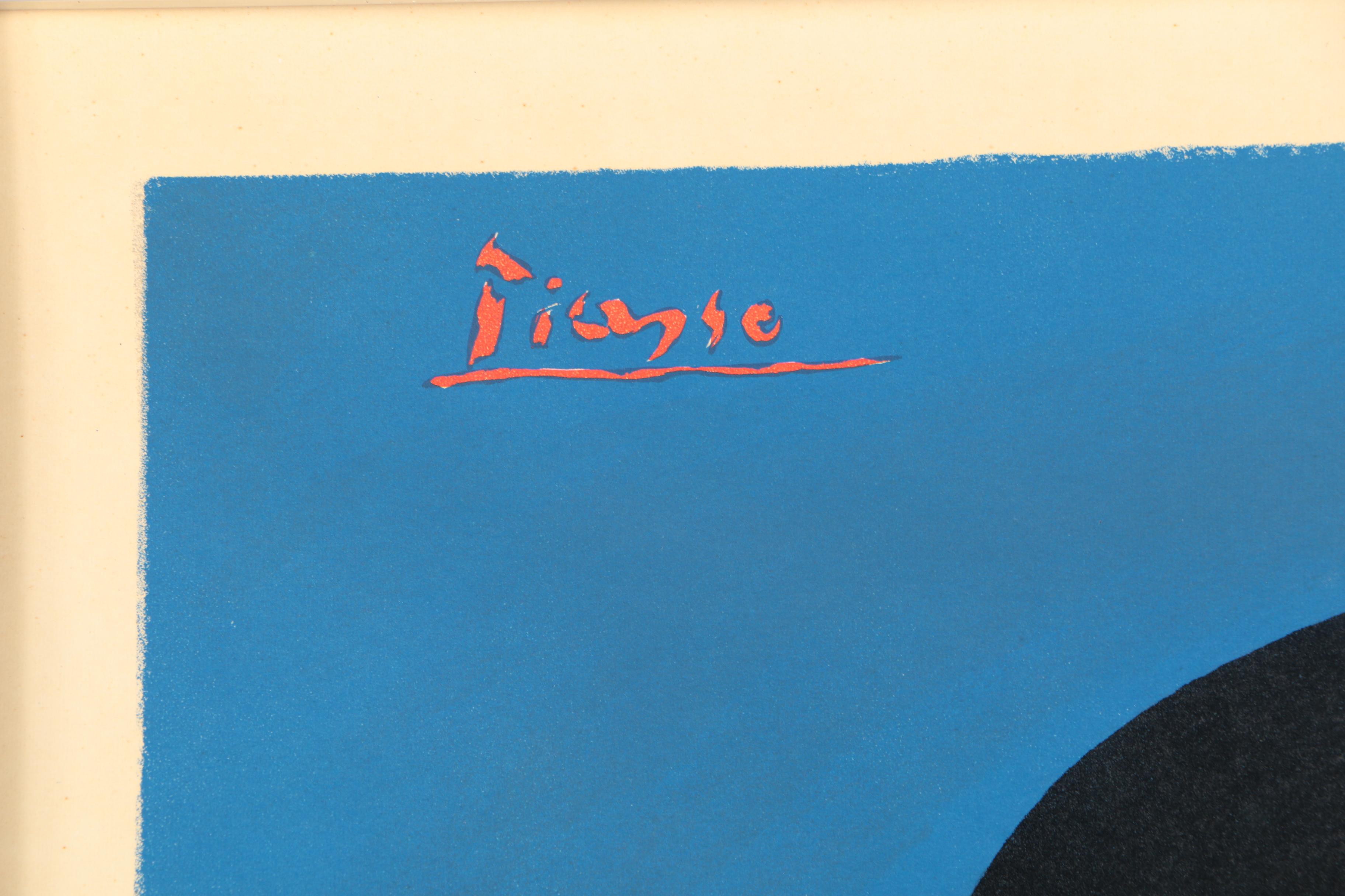 Galerie Beyeler 1967 Lithograph Poster After Pablo Picasso's "Seated Woman With Wrist Watch"