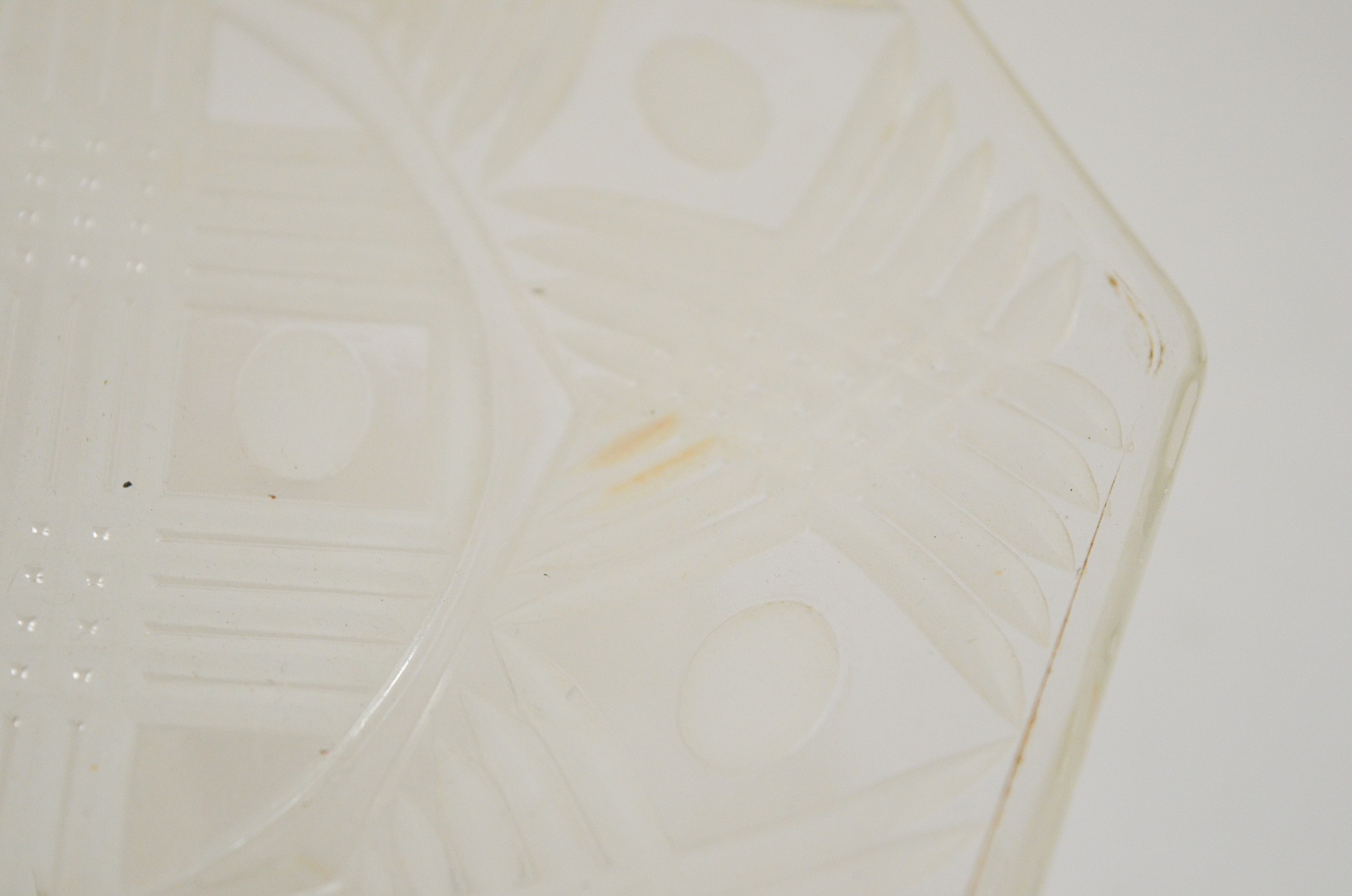 Art Deco Two-Tiered Glass Cake Stand