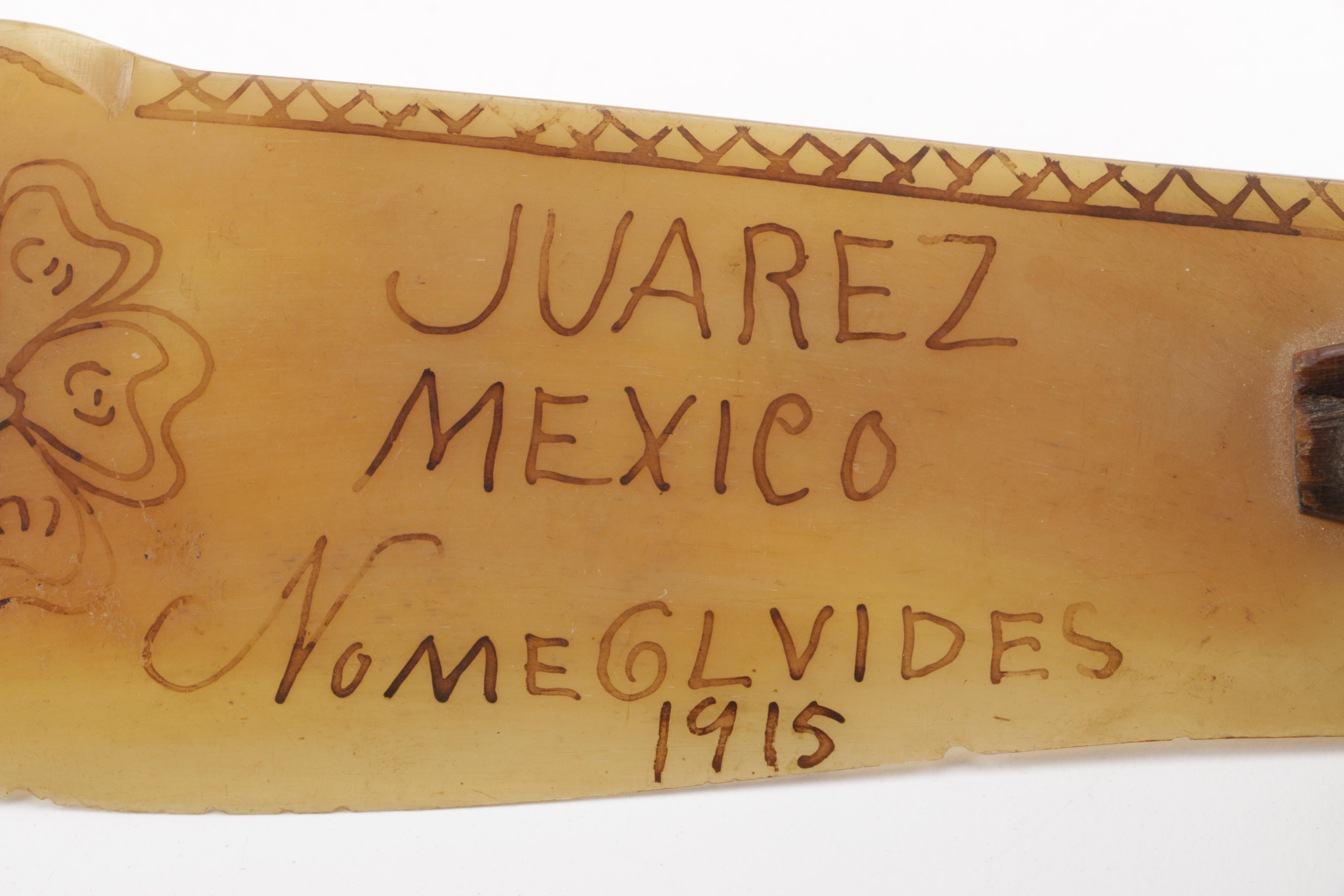 Knife With Horn Blade