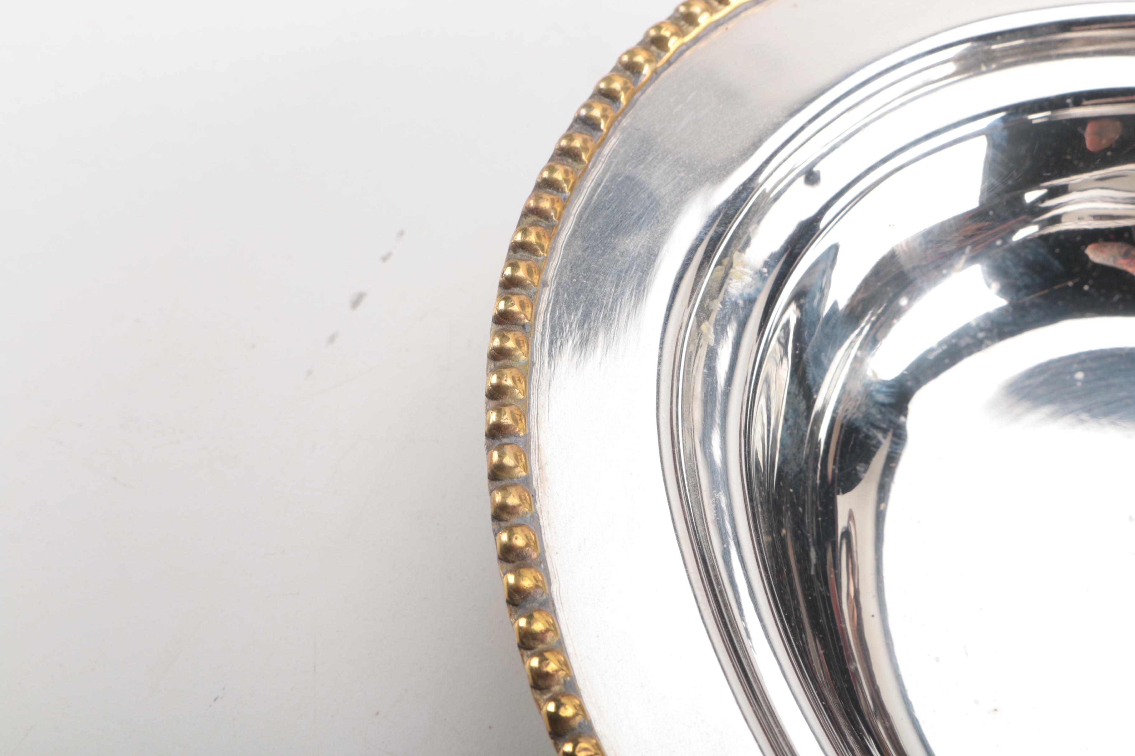 Group of Metal Servingware