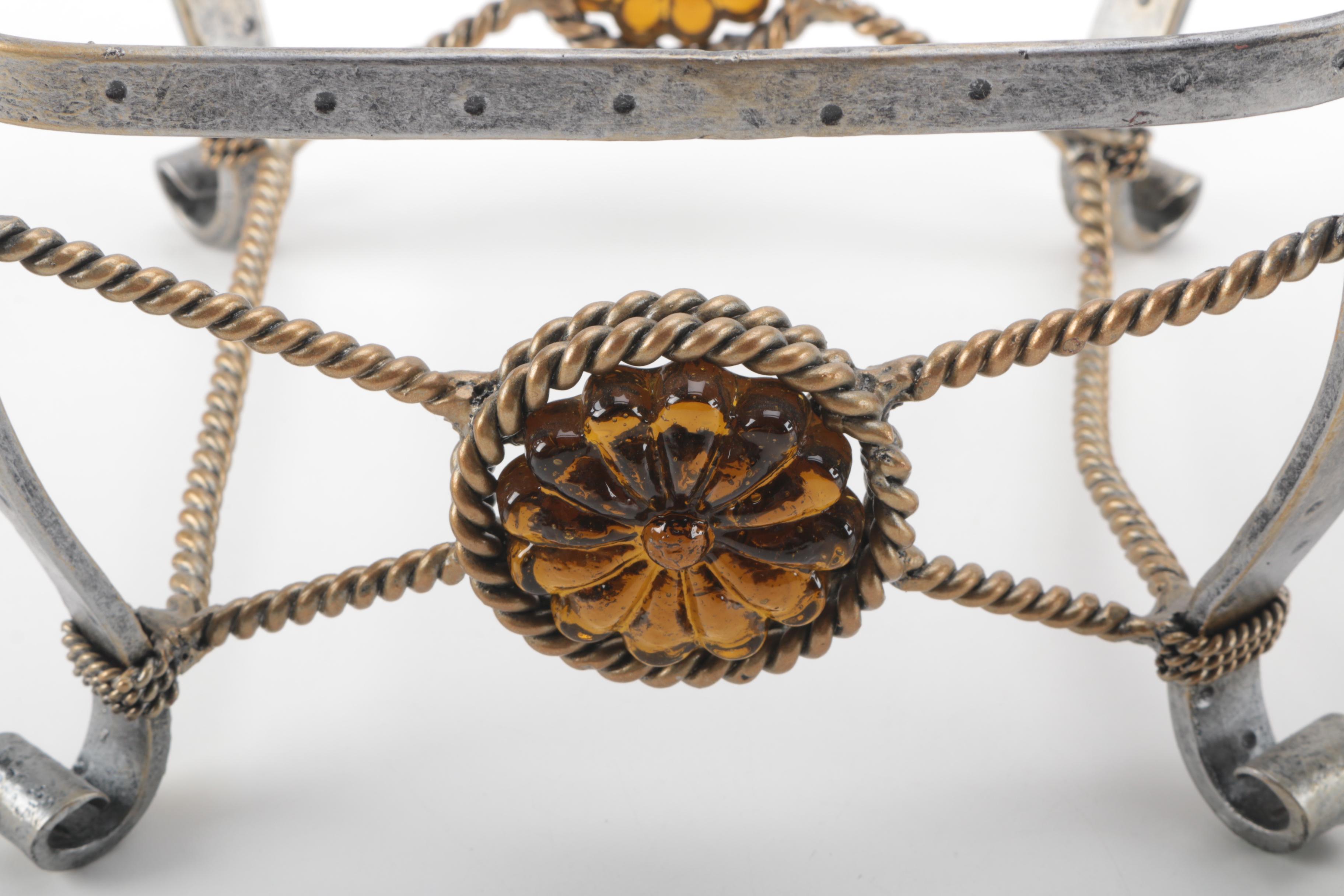 Group of Metal Servingware