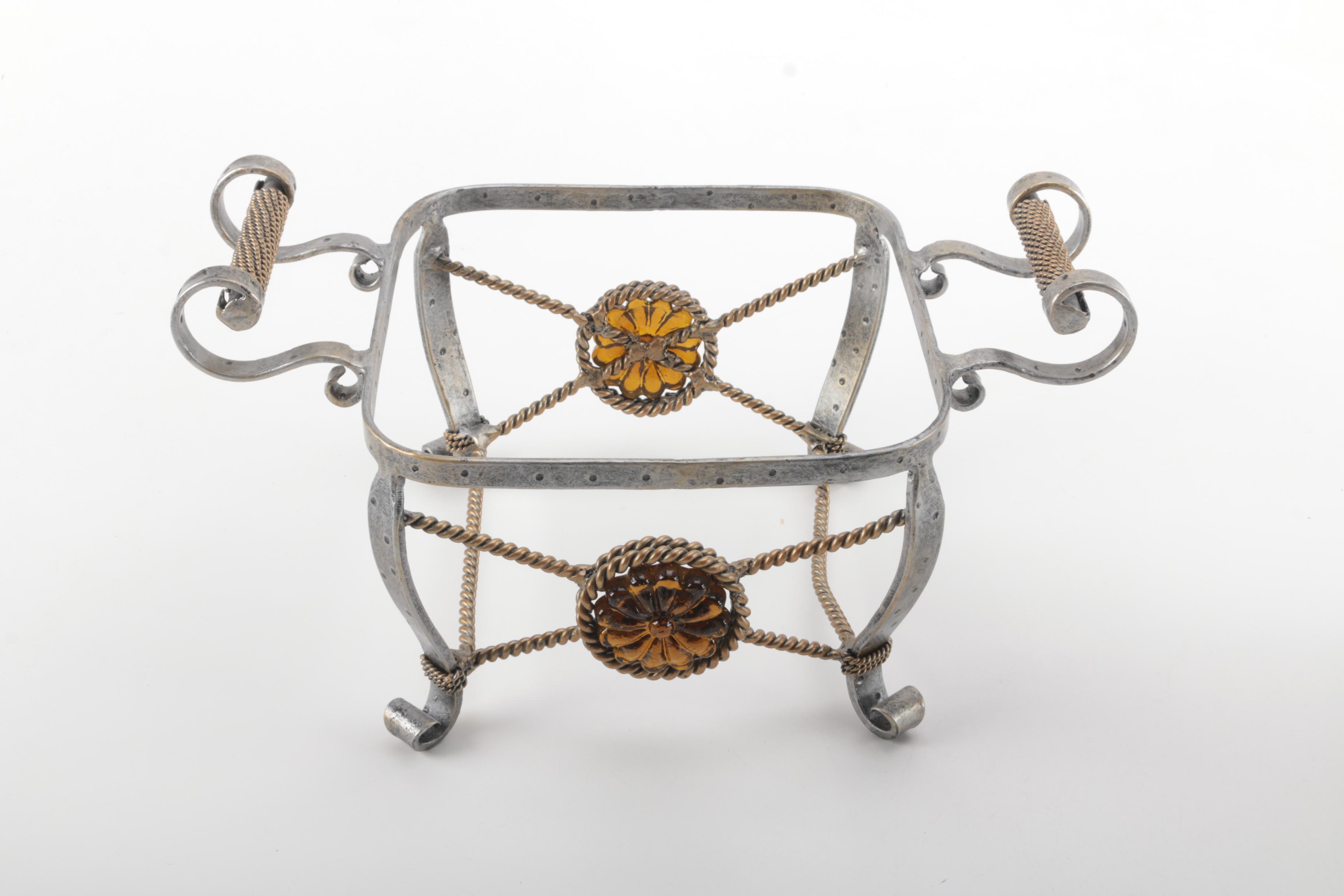 Group of Metal Servingware