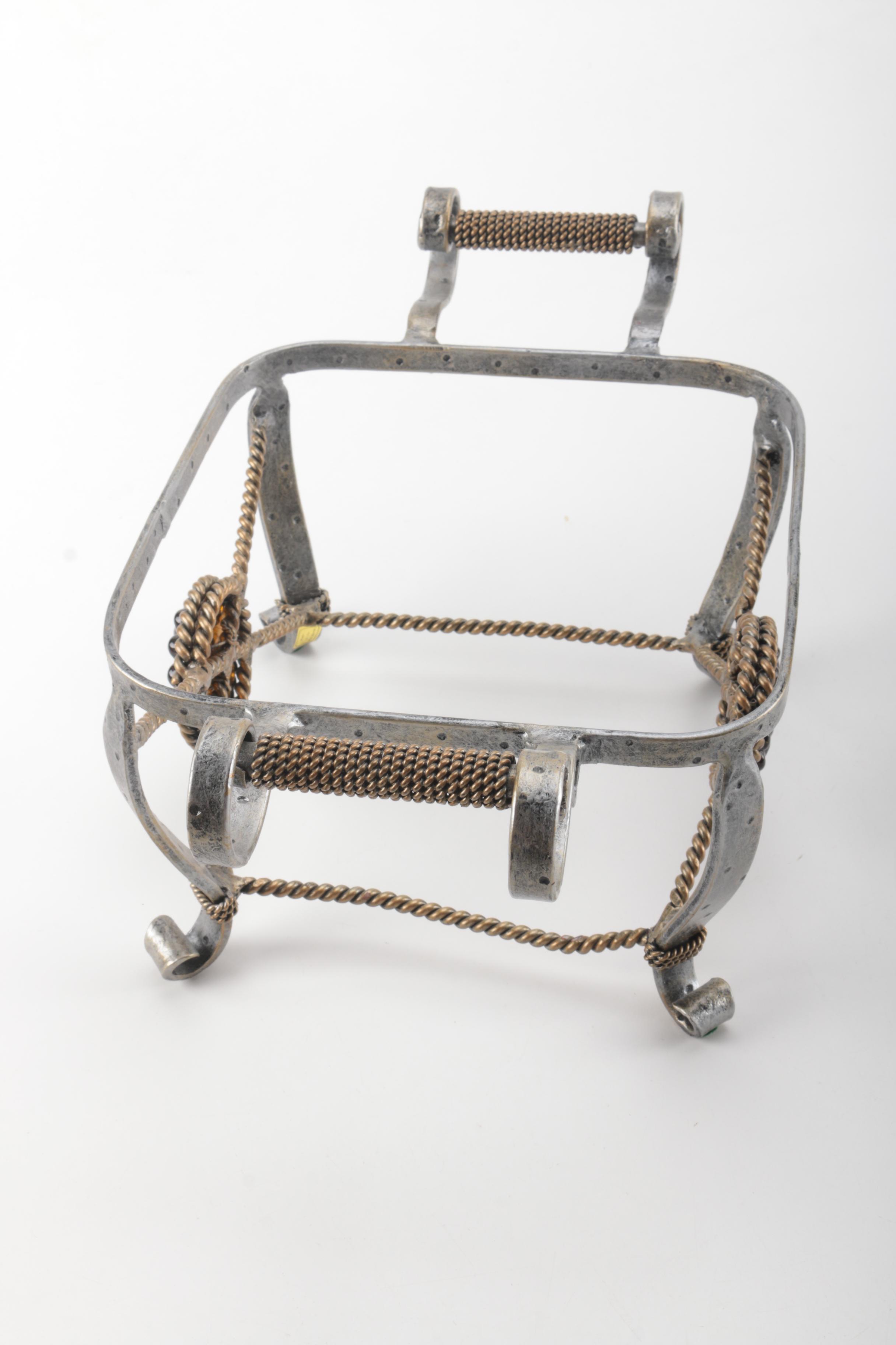 Group of Metal Servingware