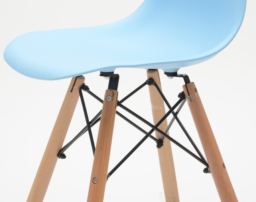 Four Contemporary Shell Bar Stools by Iris