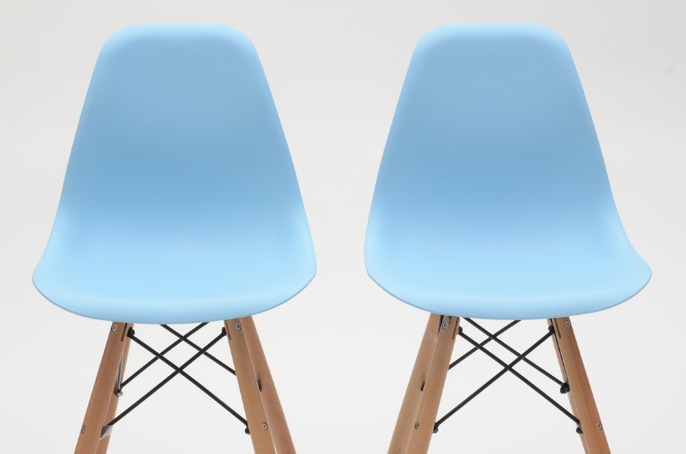 Four Contemporary Shell Bar Stools by Iris