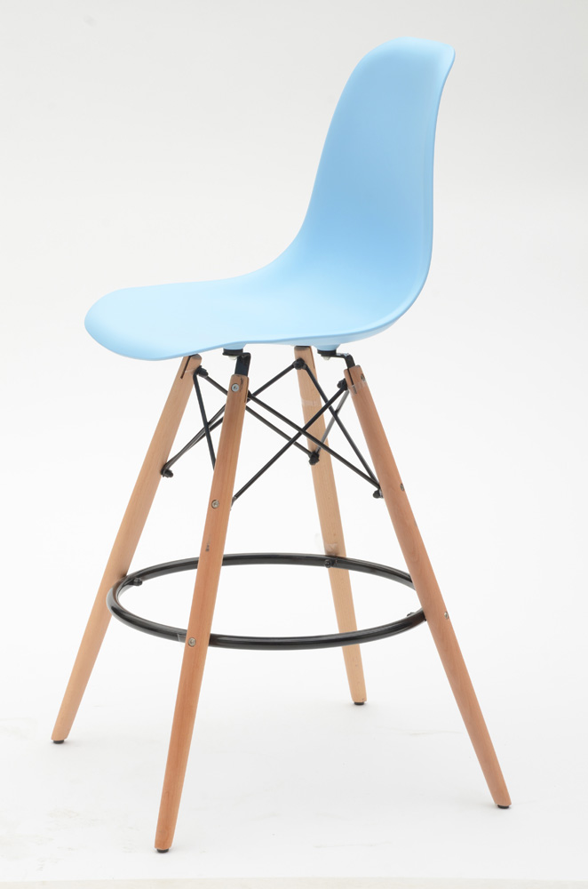 Four Contemporary Shell Bar Stools by Iris