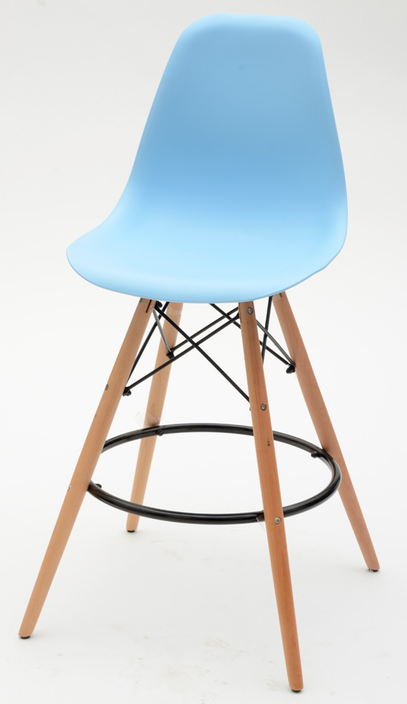 Four Contemporary Shell Bar Stools by Iris