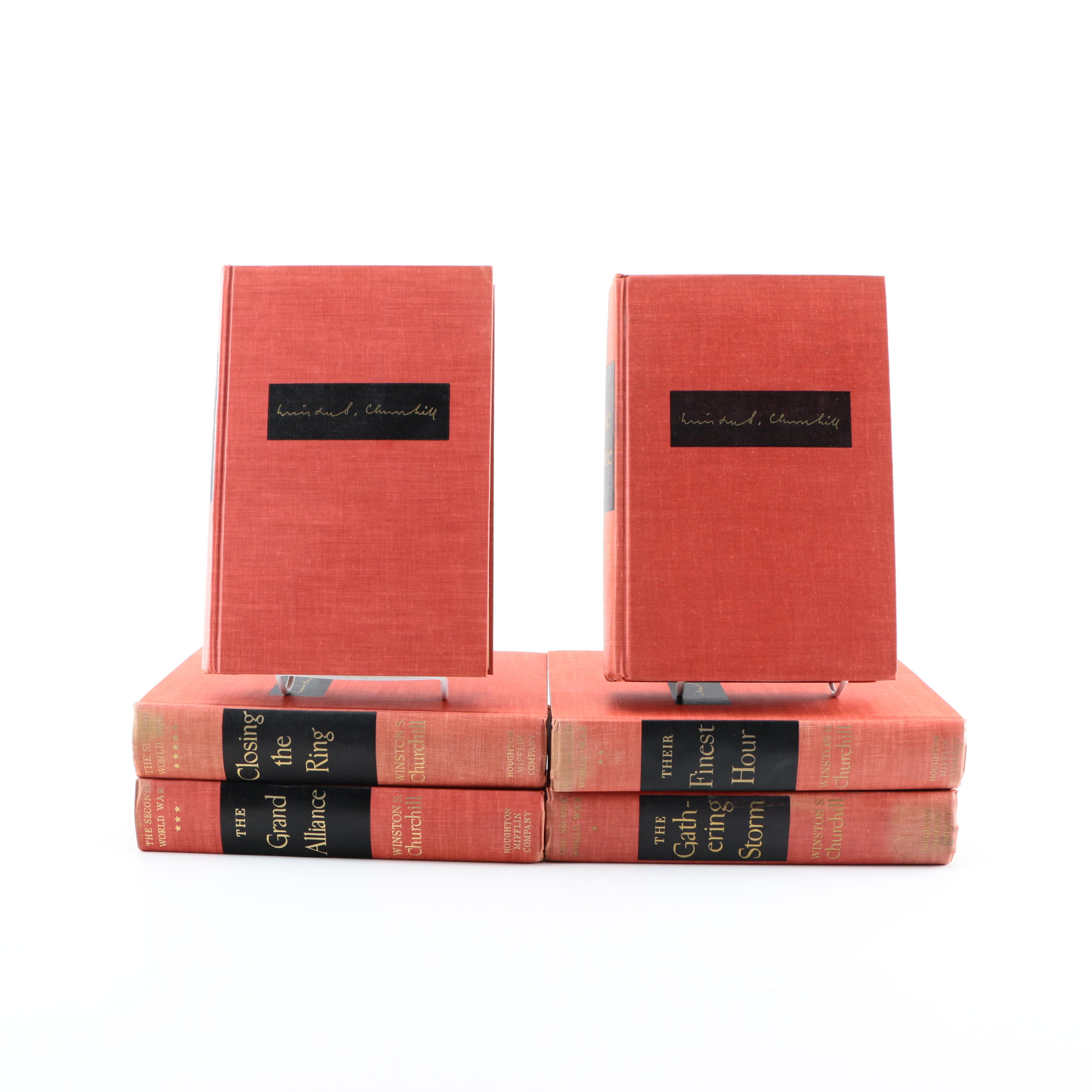 1950s First Edition Complete Set "The Second World War" by Winston Churchill