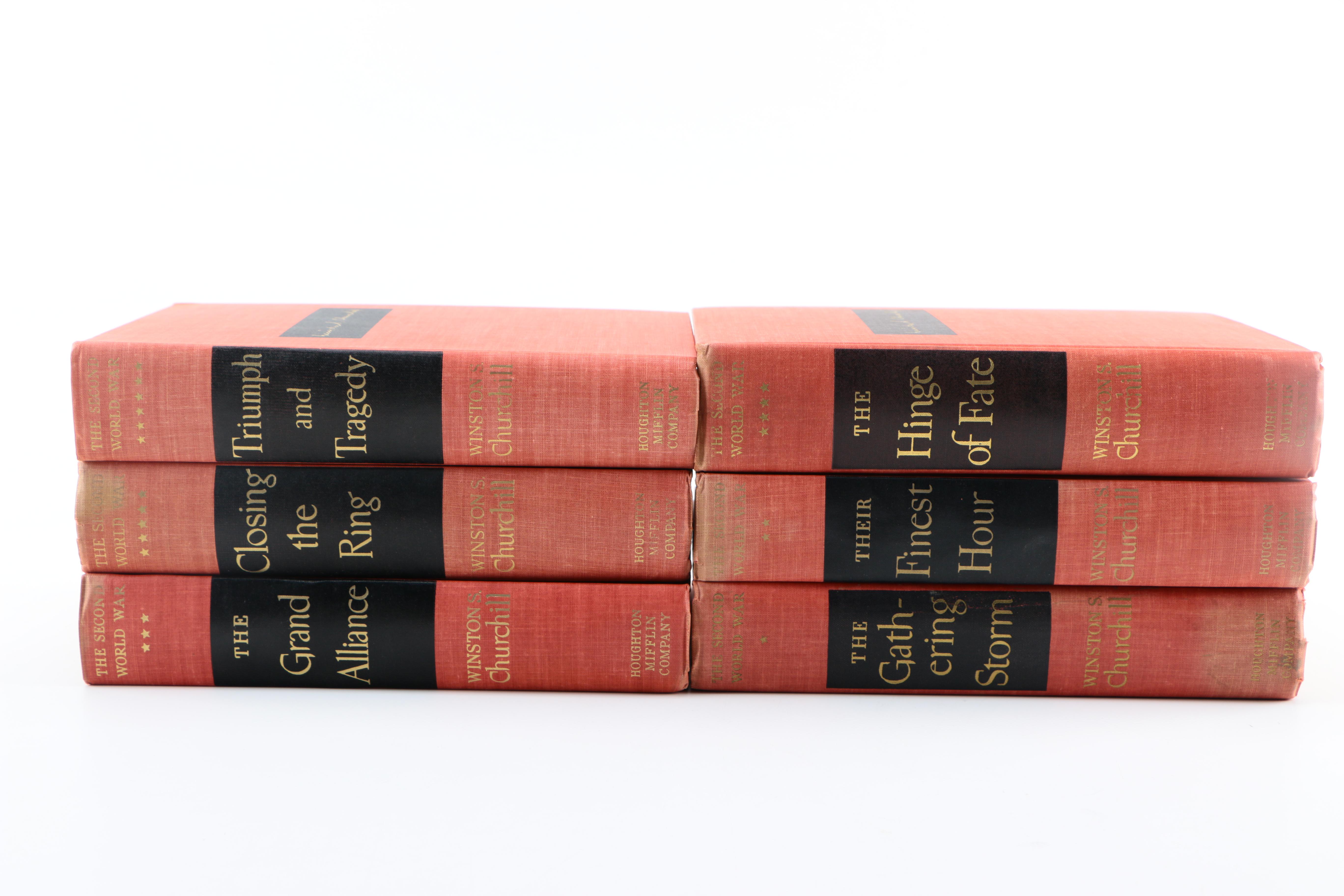 1950s First Edition Complete Set "The Second World War" by Winston Churchill