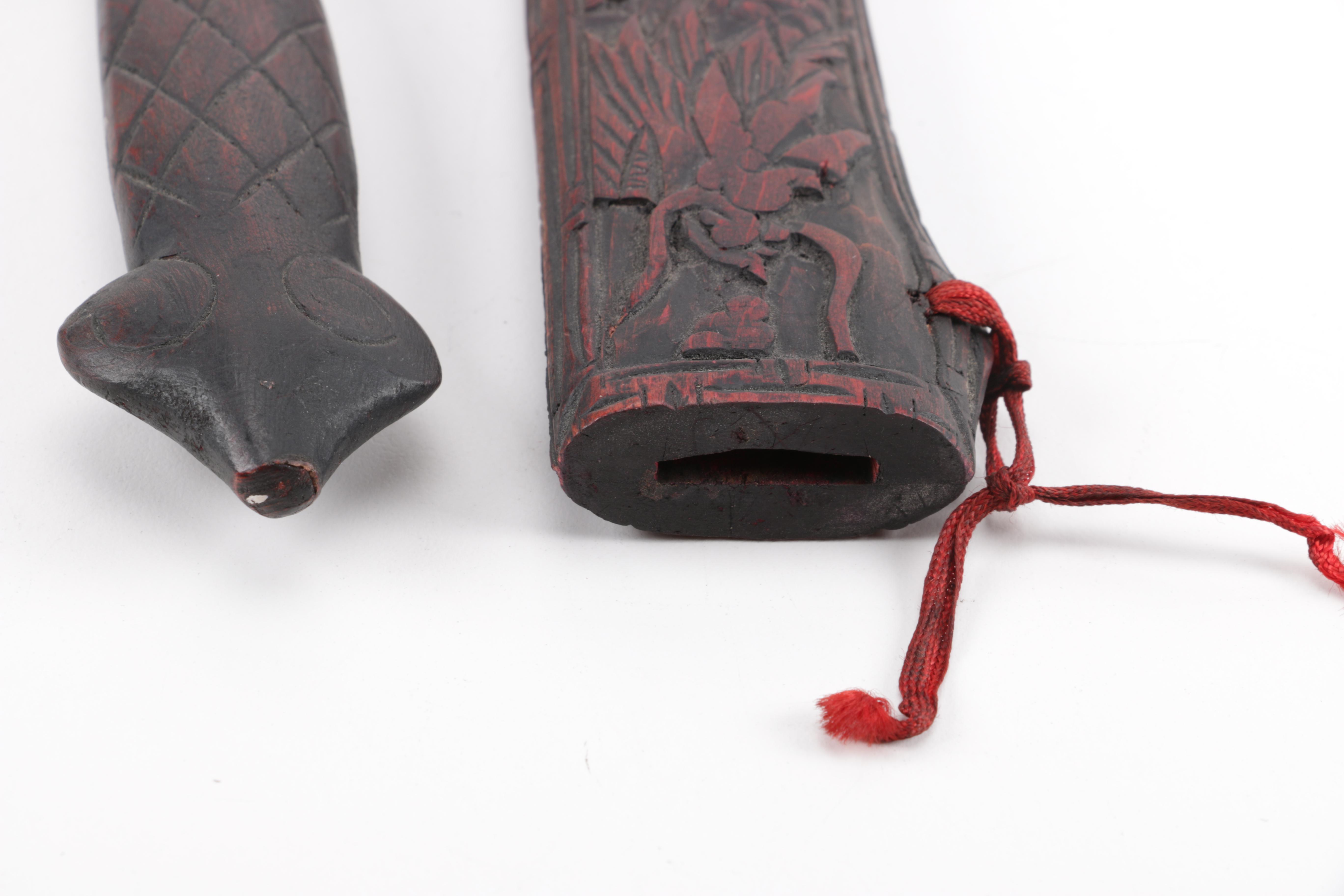 Metal Dagger With Wooden Sheath