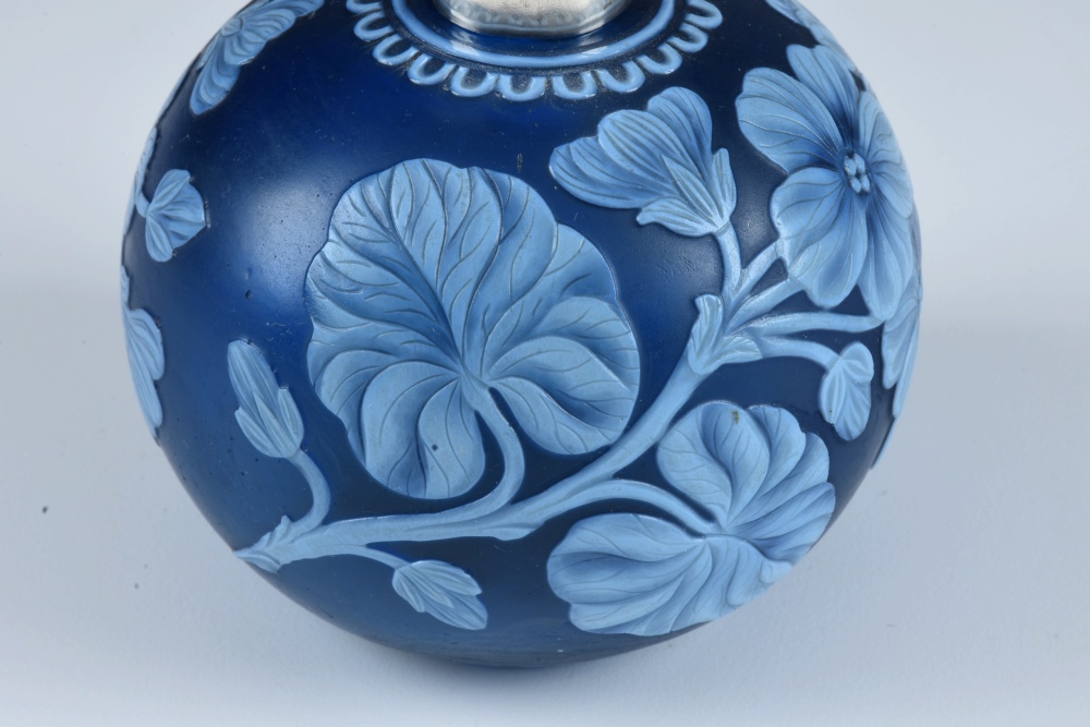 Victorian Thomas Webb Cameo Glass Perfume Bottle