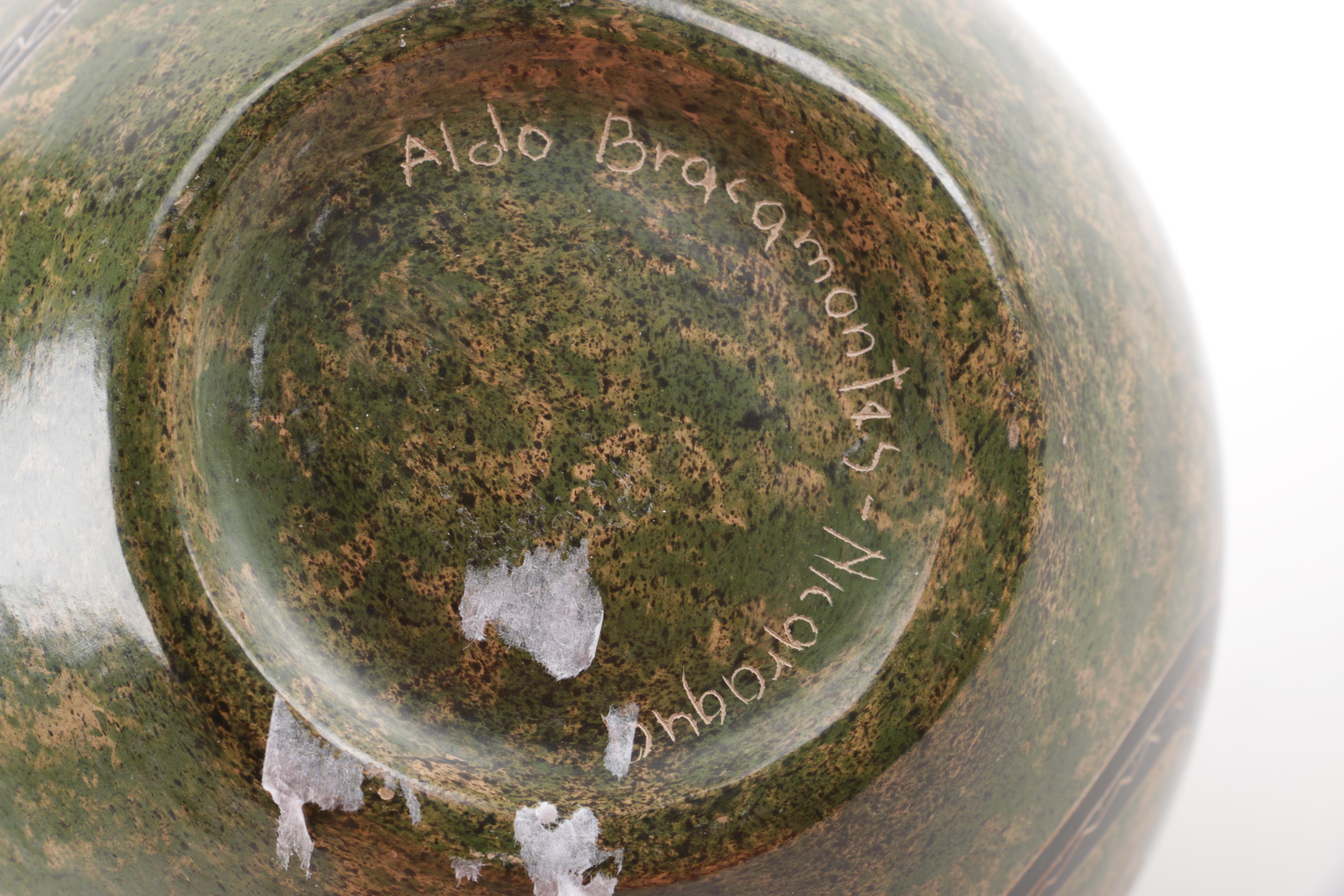 Pair of Handcrafted Stoneware Vases Including Ecuadorian